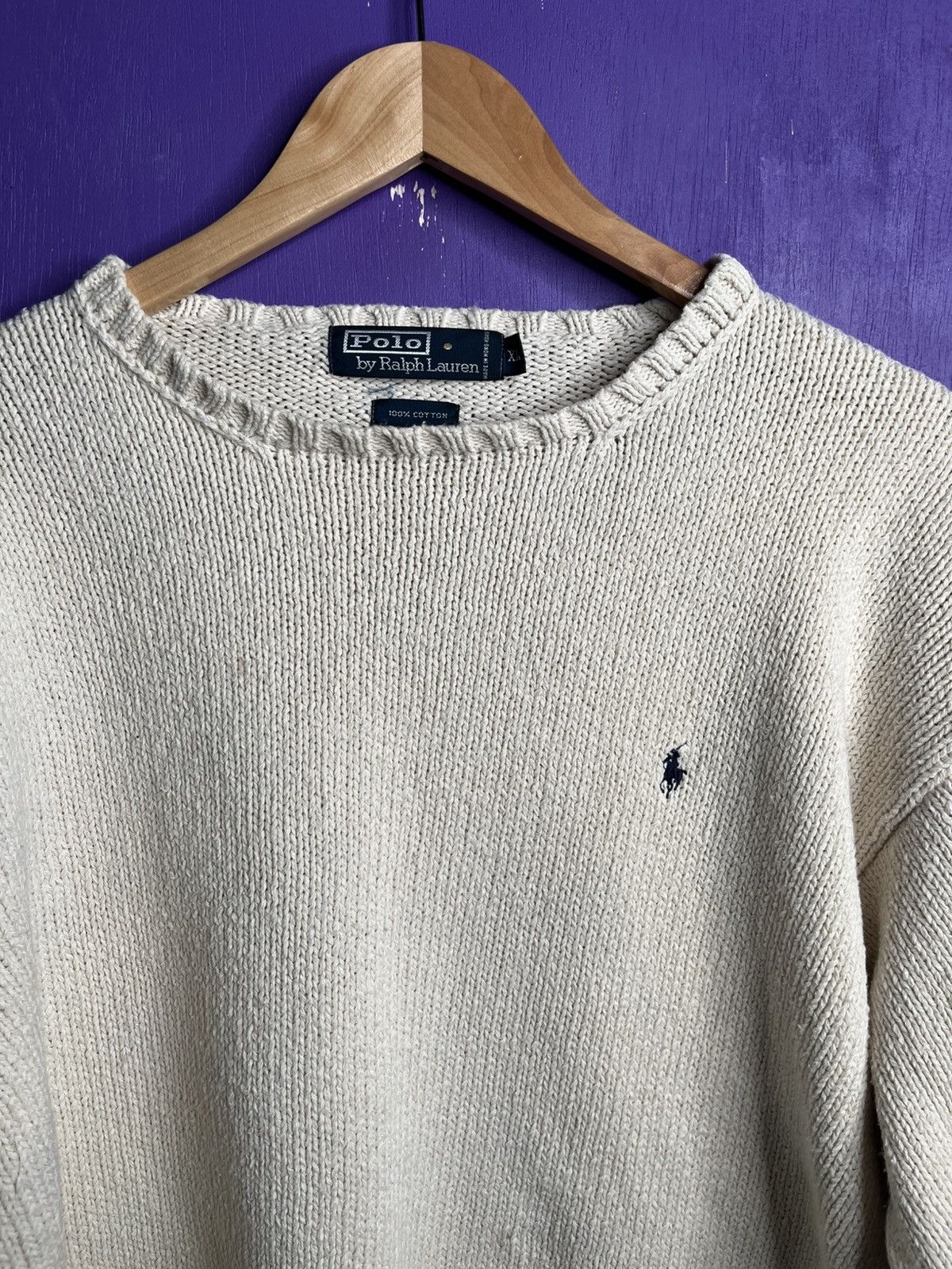 Polo Ralph Lauren × Vintage Vintage 90s Polo Ralph Lauren mannequin display sweater Size US XL / EU 56 / 4 - 3 Thumbnail
