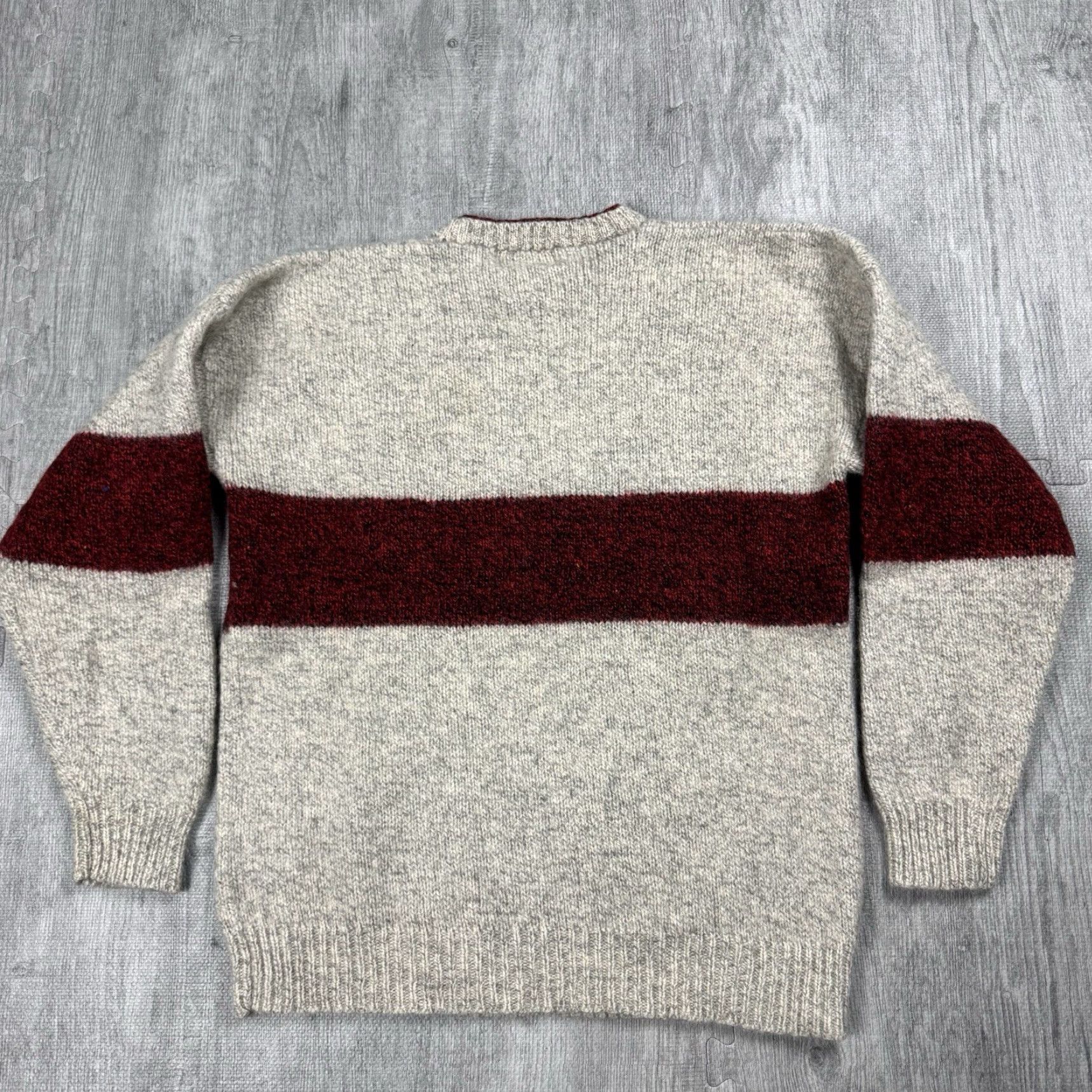 Vintage VINTAGE Britches Mens Sweater Pullover Knit Wool Striped Casual Fall Winter Size US L / EU 52-54 / 3 - 4 Thumbnail