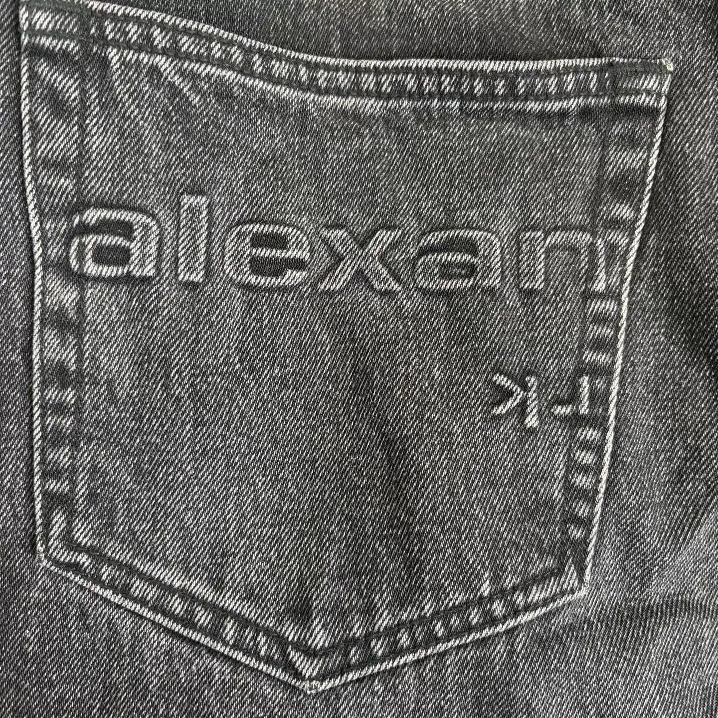 Alexander Wang Alexanderwang EZ mid-waist logo pocket denim jean 29 Size US 29 - 6 Thumbnail