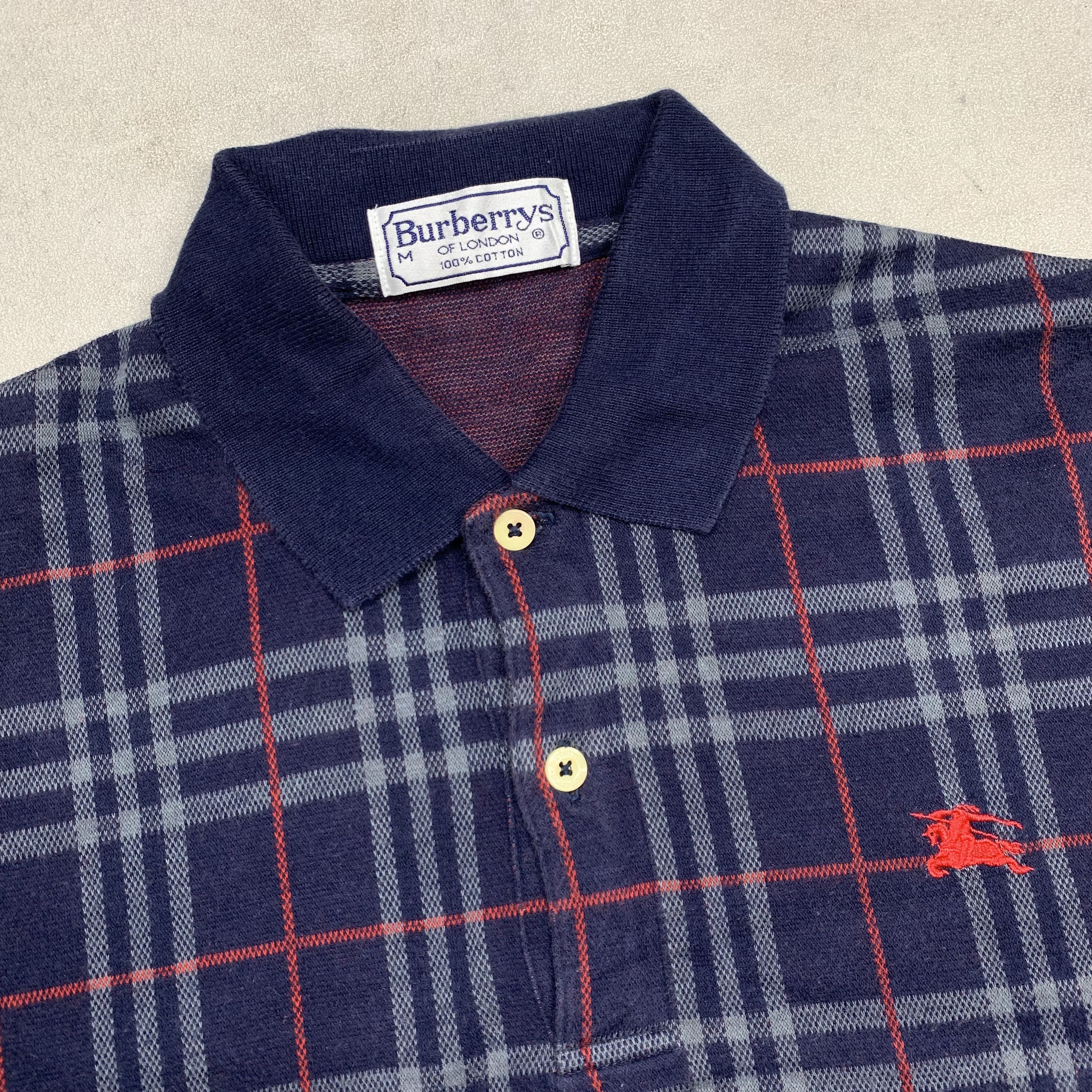 Burberry Vintage Burberry Longsleeve Polo Shirt Size US M / EU 48-50 / 2 - 3 Thumbnail