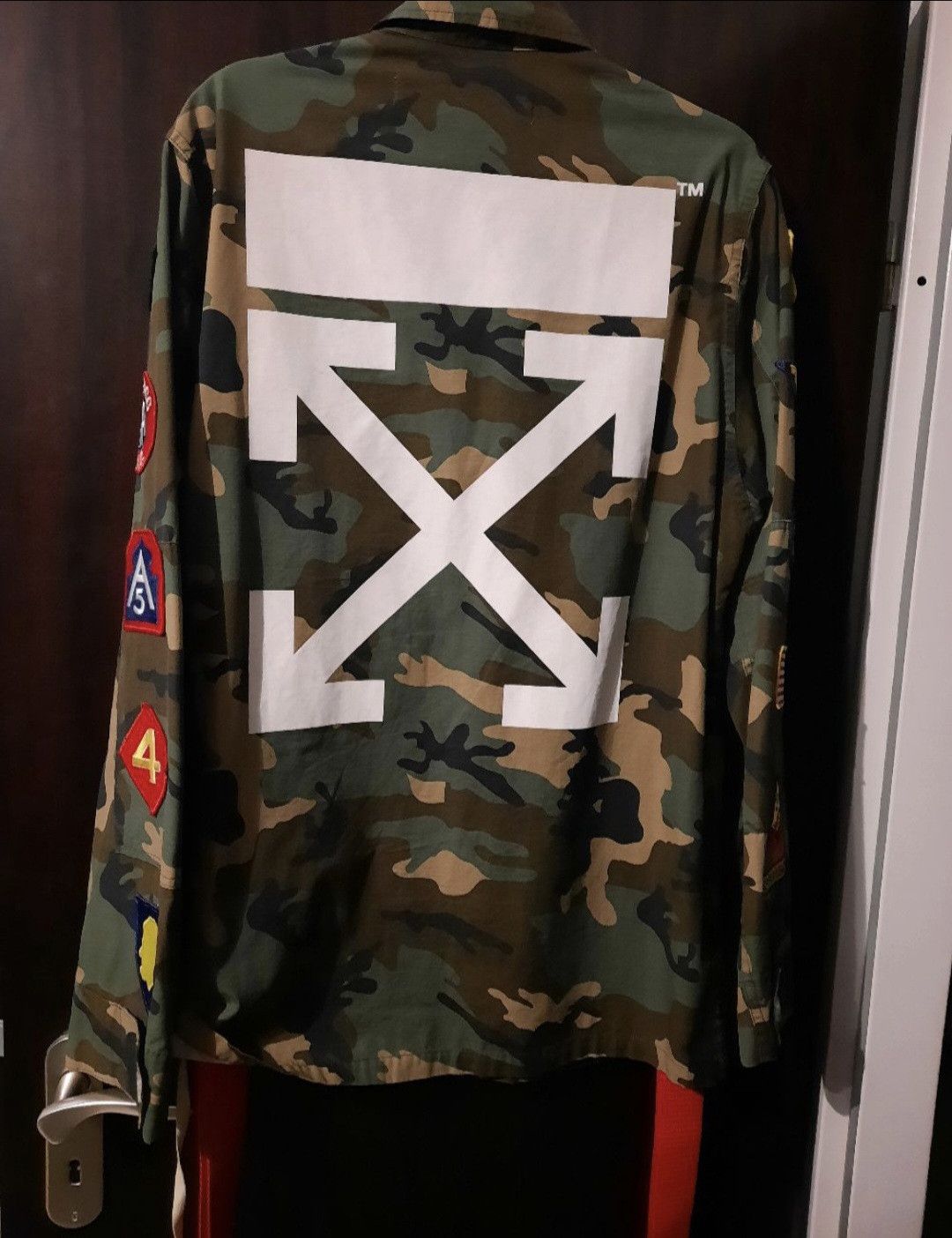 Off white camouflage jacket hotsell