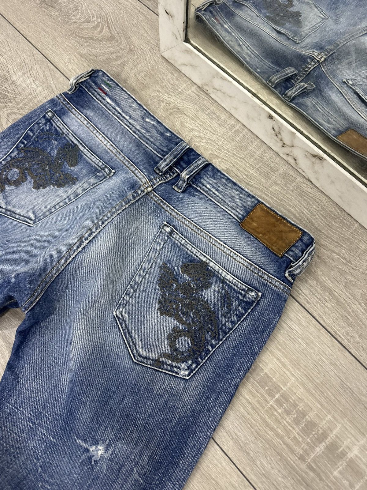 Diesel Diesel Distressed Washed Y2K Baggy Wide Avantgarde Jeans Size US 32 / EU 48 - 7 Thumbnail