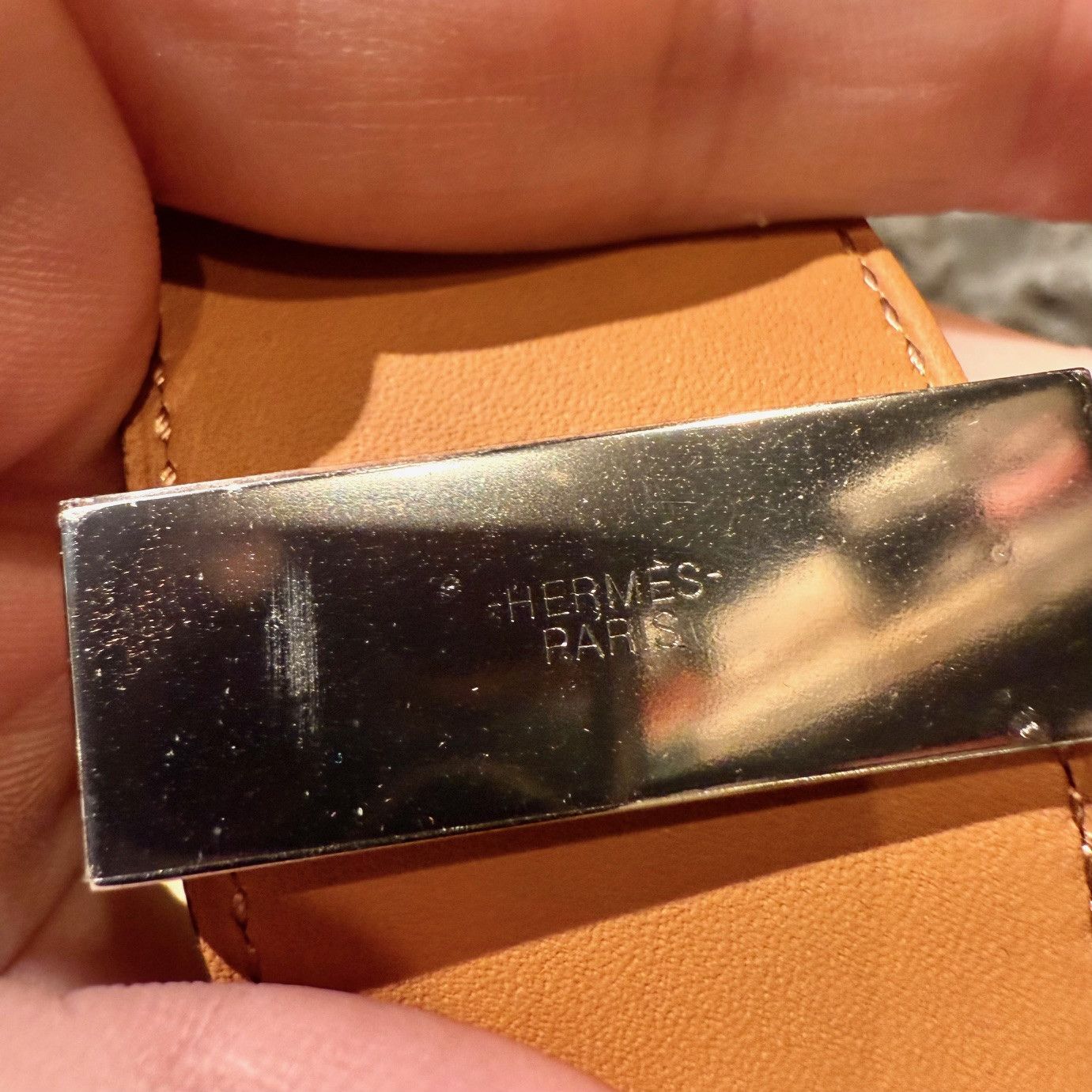 Hermes Hermès Zanzibar Blue Palladium HW Collier De Chien Bracelet Size ONE SIZE - 11 Thumbnail