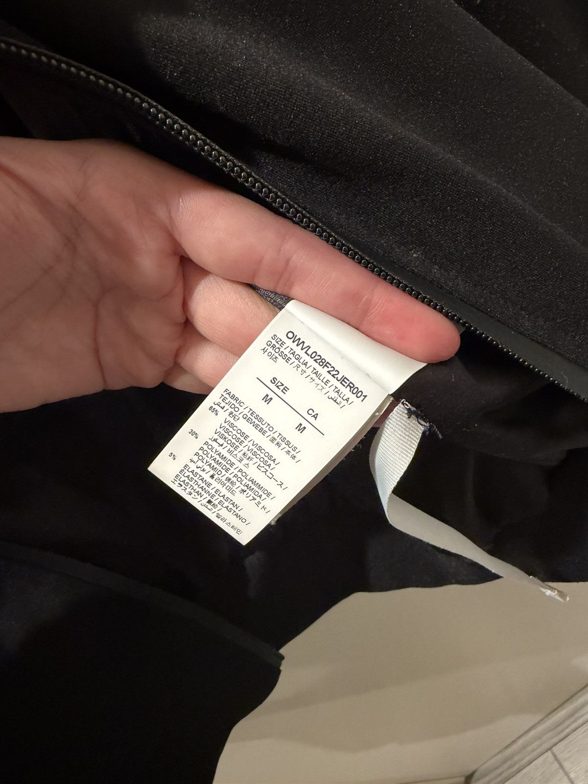 Off-White Off-White Monogram-Band Track Jacket Black/Pink Purple FW22 Size M / US 6-8 / IT 42-44 - 4 Thumbnail