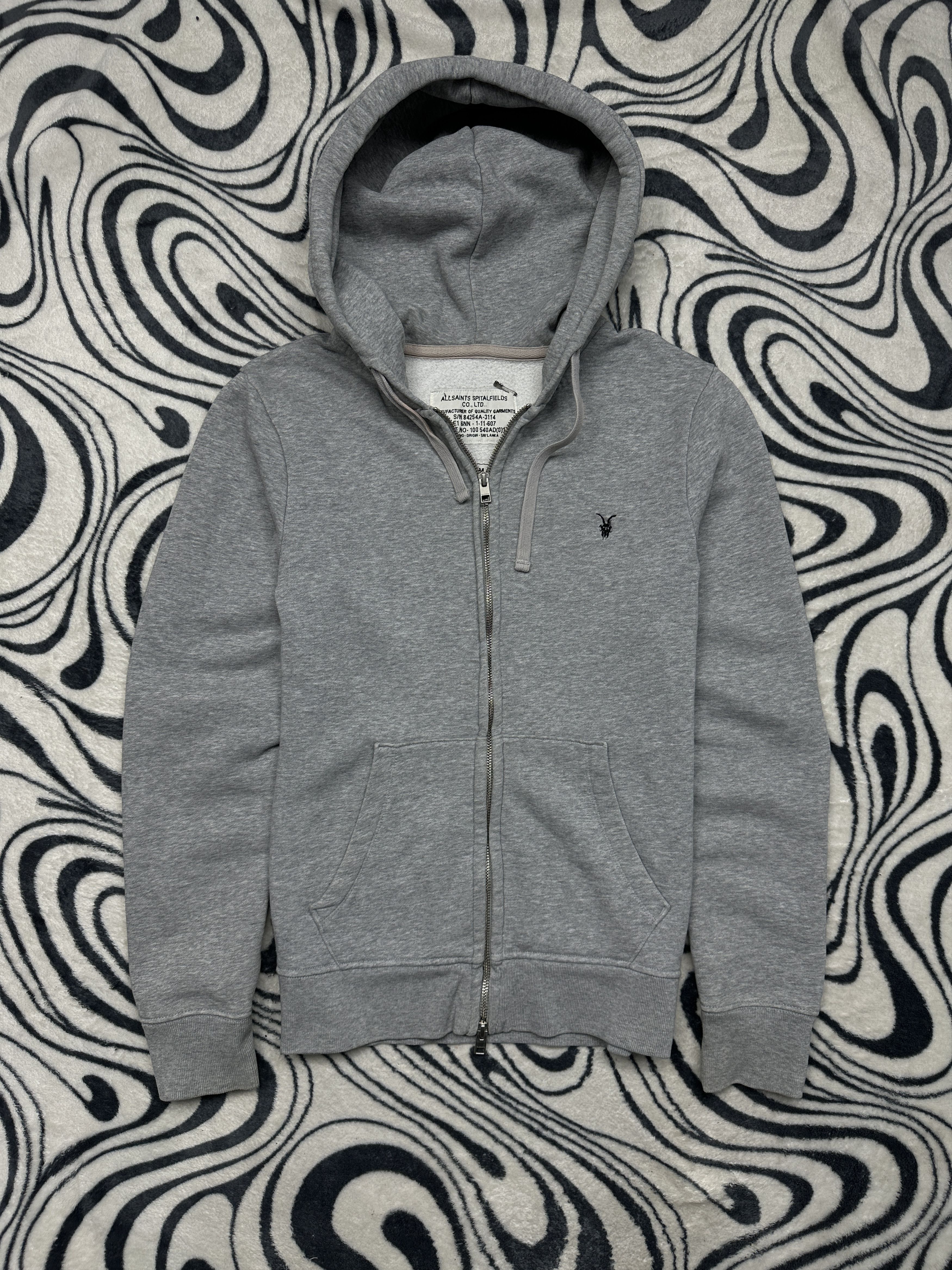 Allsaints Allsaints Mens Fox Full Zip Hoodie Size US S / EU 44-46 / 1 - 1 Thumbnail