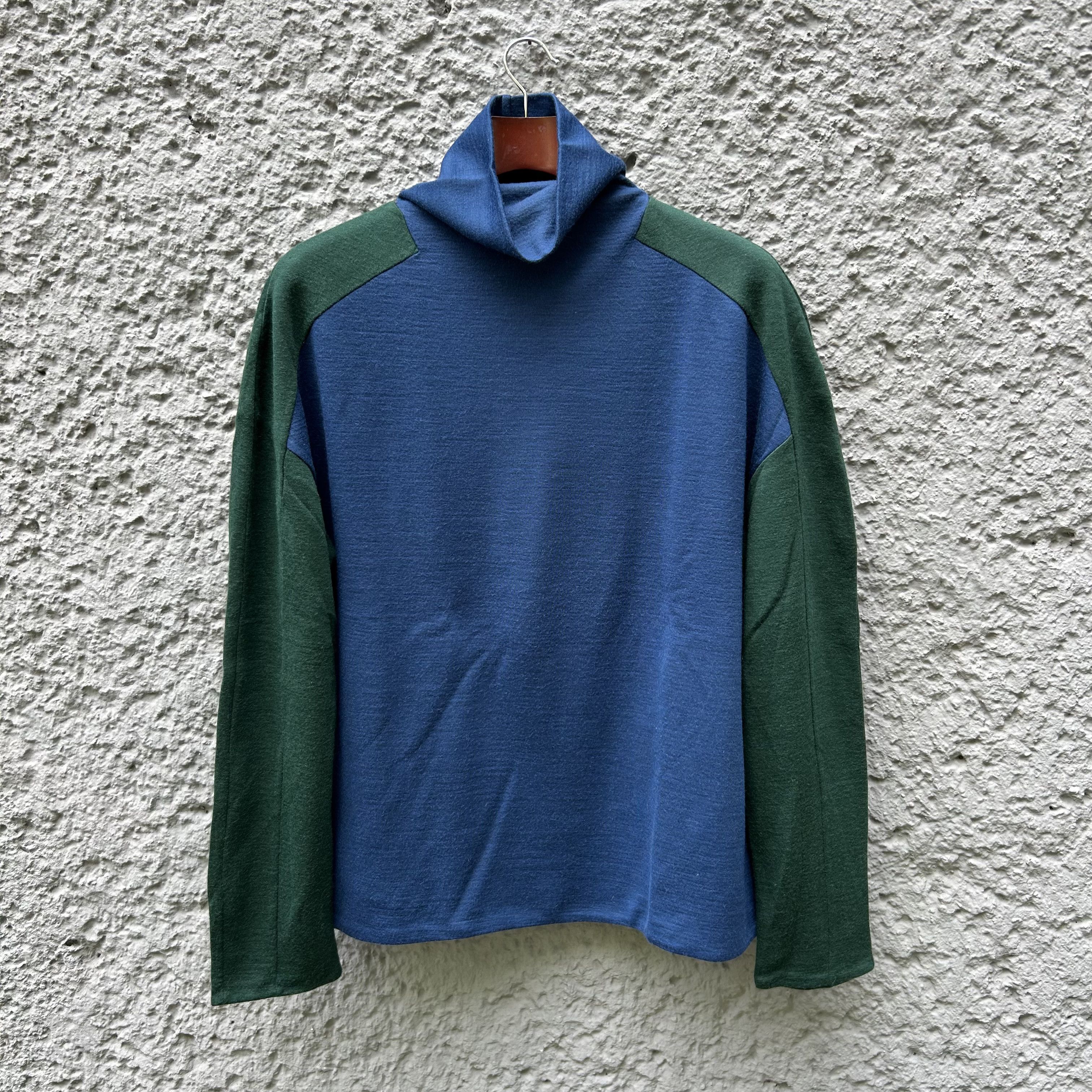 Raf Simons Raf Simons Blue Green Turtleneck Sweater Mockneck Size US L / EU 52-54 / 3 - 1 Thumbnail