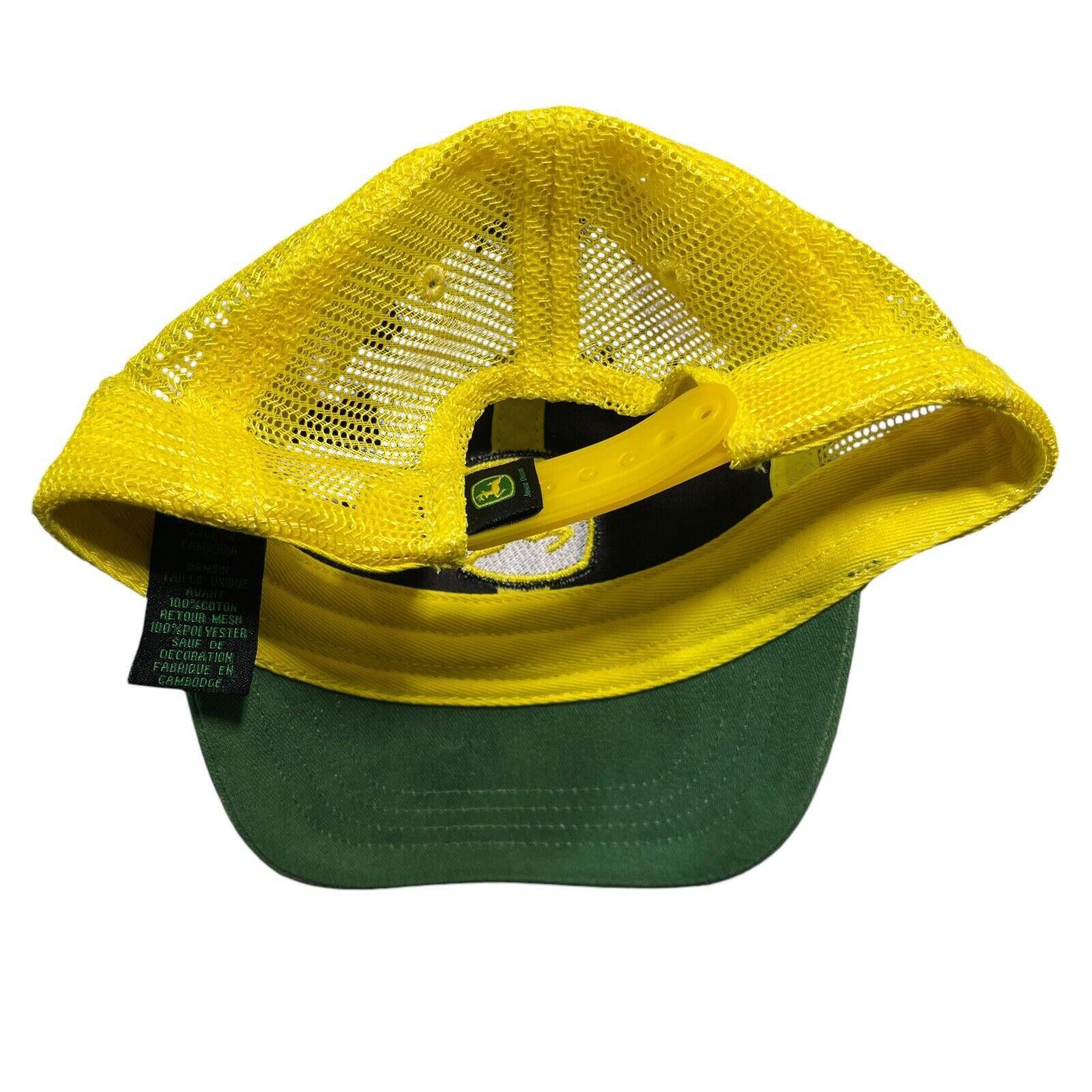 John Deere Toddler JOHN DEERE Hat Green Yellow Mesh Adjustable SnapBack Size ONE SIZE - 8 Thumbnail