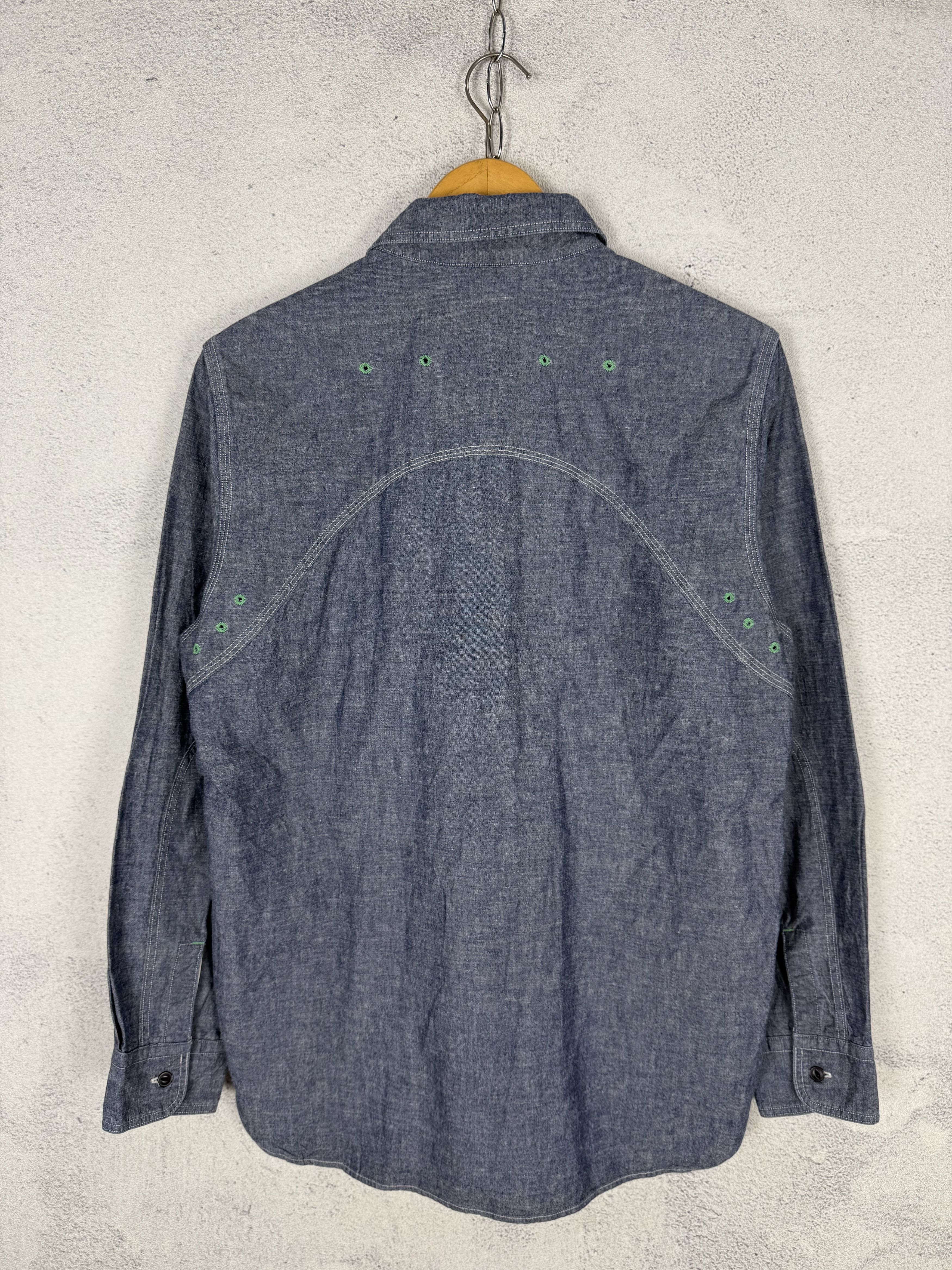 Nigel Cabourn Nigel Cabourn Chambray Work Shirt Size US S / EU 44-46 / 1 - 2 Thumbnail