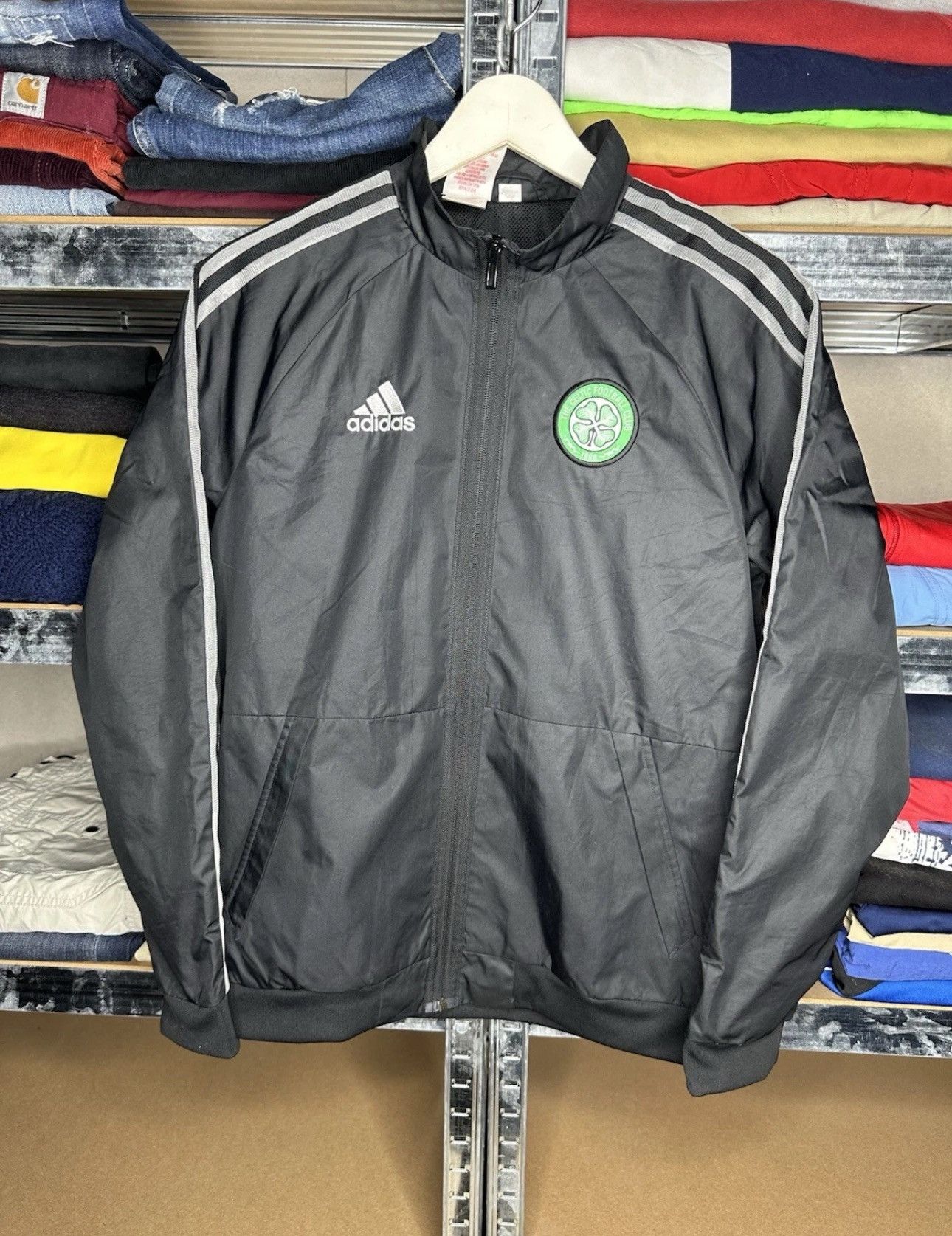 Adidas Adidas FC Celtic Football Jacket Soccer Track Top Zip Size US S / EU 44-46 / 1 - 1 Thumbnail