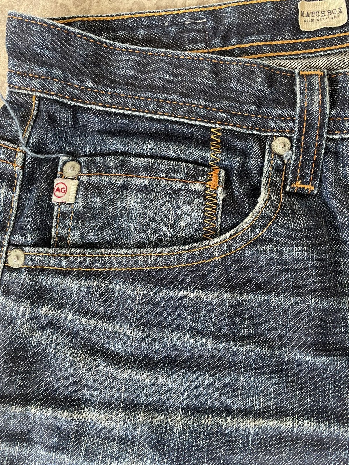 AG Adriano Goldschmied Ag Adriano Goldschmied Slim Straight Distressed Denim Size US 33 - 9 Thumbnail