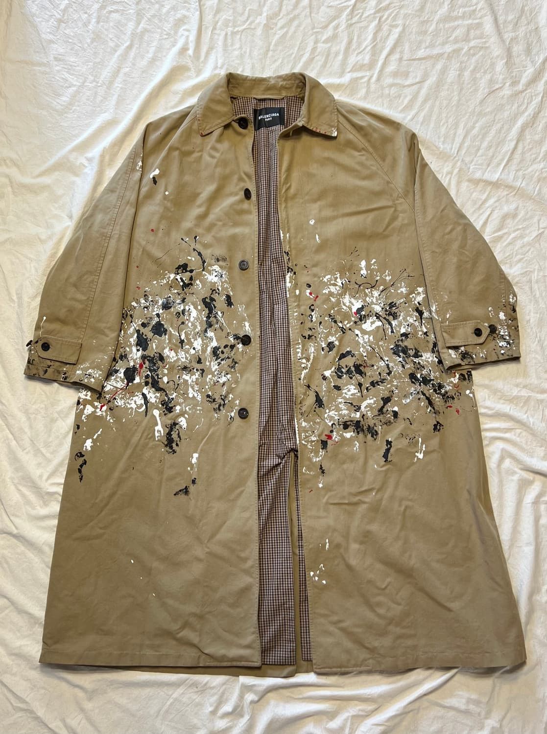 Balenciaga Balenciaga Artists Paint Splatter Detailed Carcoat Grailed