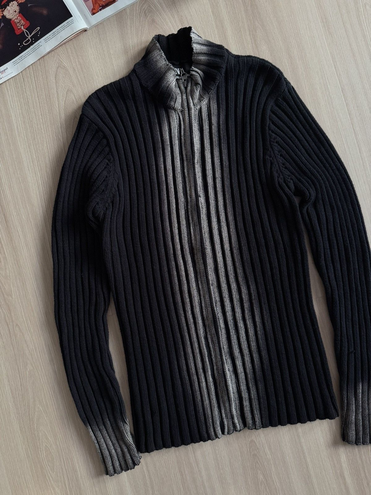 Zara Vintage Zara Man Berlin Edition Zip Sweater Diesel Style Size US M / EU 48-50 / 2 - 4 Thumbnail
