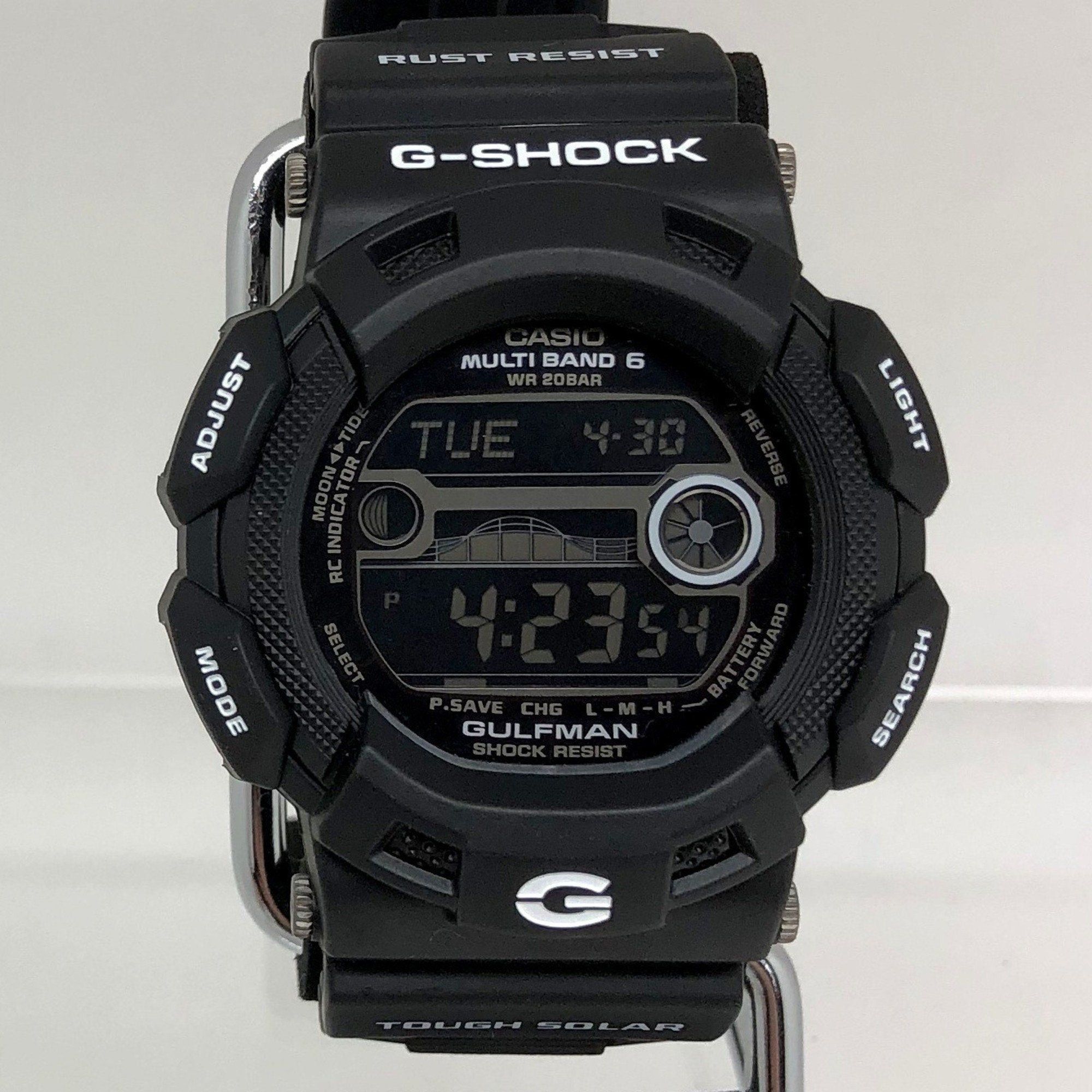image of Casiog-Shock Watch Gw-9110Bw-1 Gulfman Garish Black Radio Solar Tough Digital Resin Men's Mikunigao