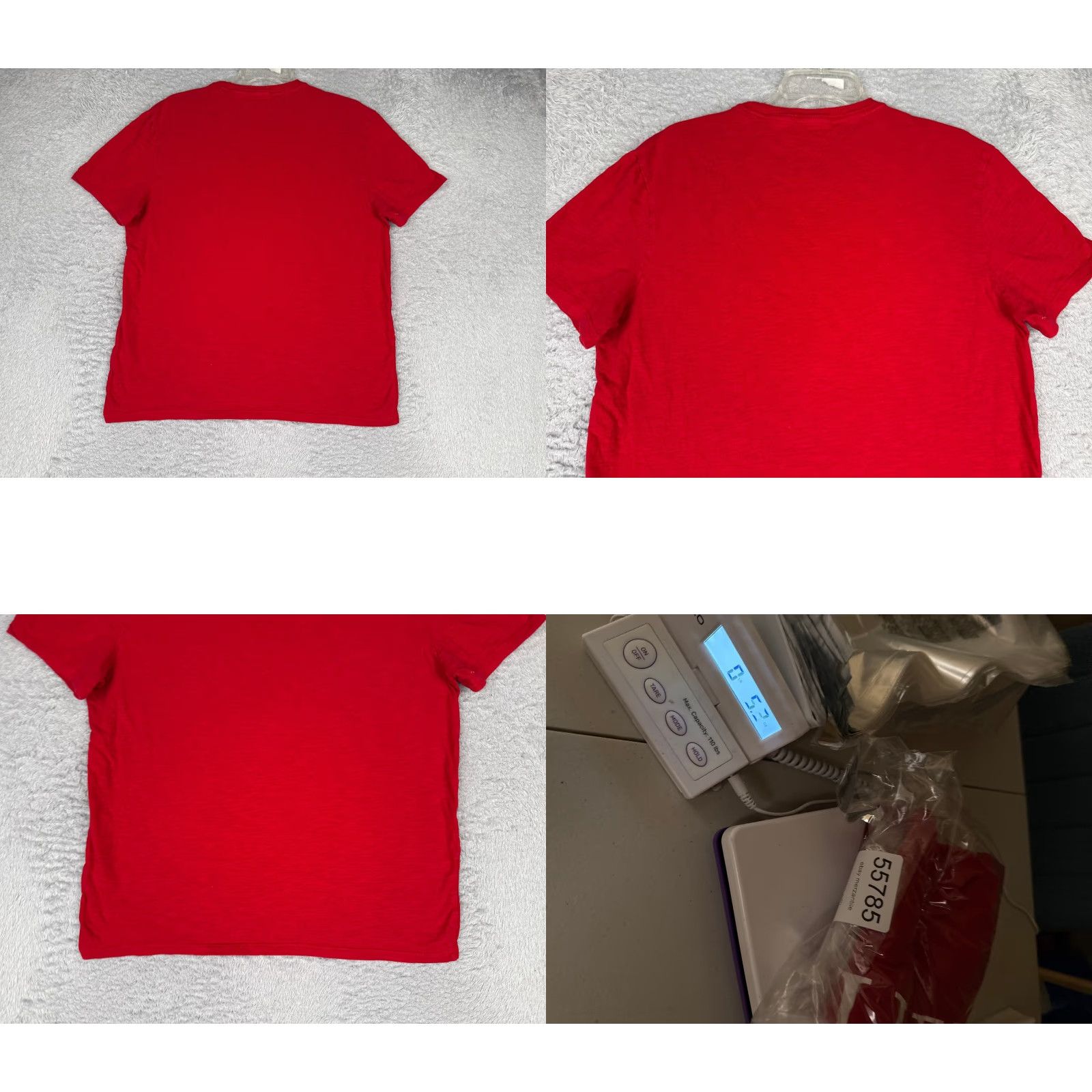 Tommy Hilfiger Tommy Hilfiger Shirt Men Medium Red Crew Neck 100% Cotton Short Sleeve Logo Embroidered T-Shirt Mens Regular Modern Fit Size US M / EU 48-50 / 2 - 9 Thumbnail