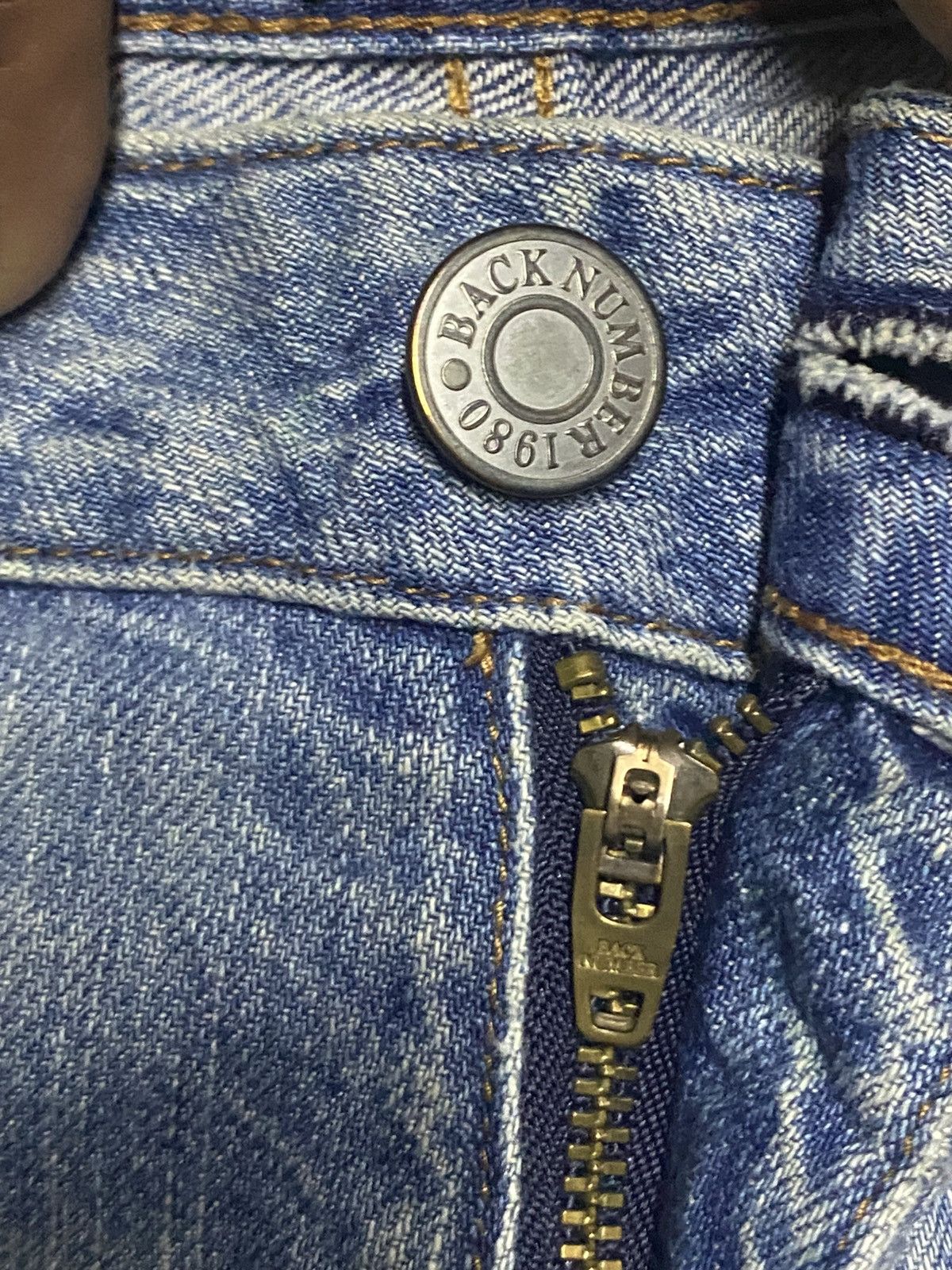 Japanese Brand Vintage Japanese Brand Back Number Faded Distressed Loose Size US 32 / EU 48 - 8 Thumbnail