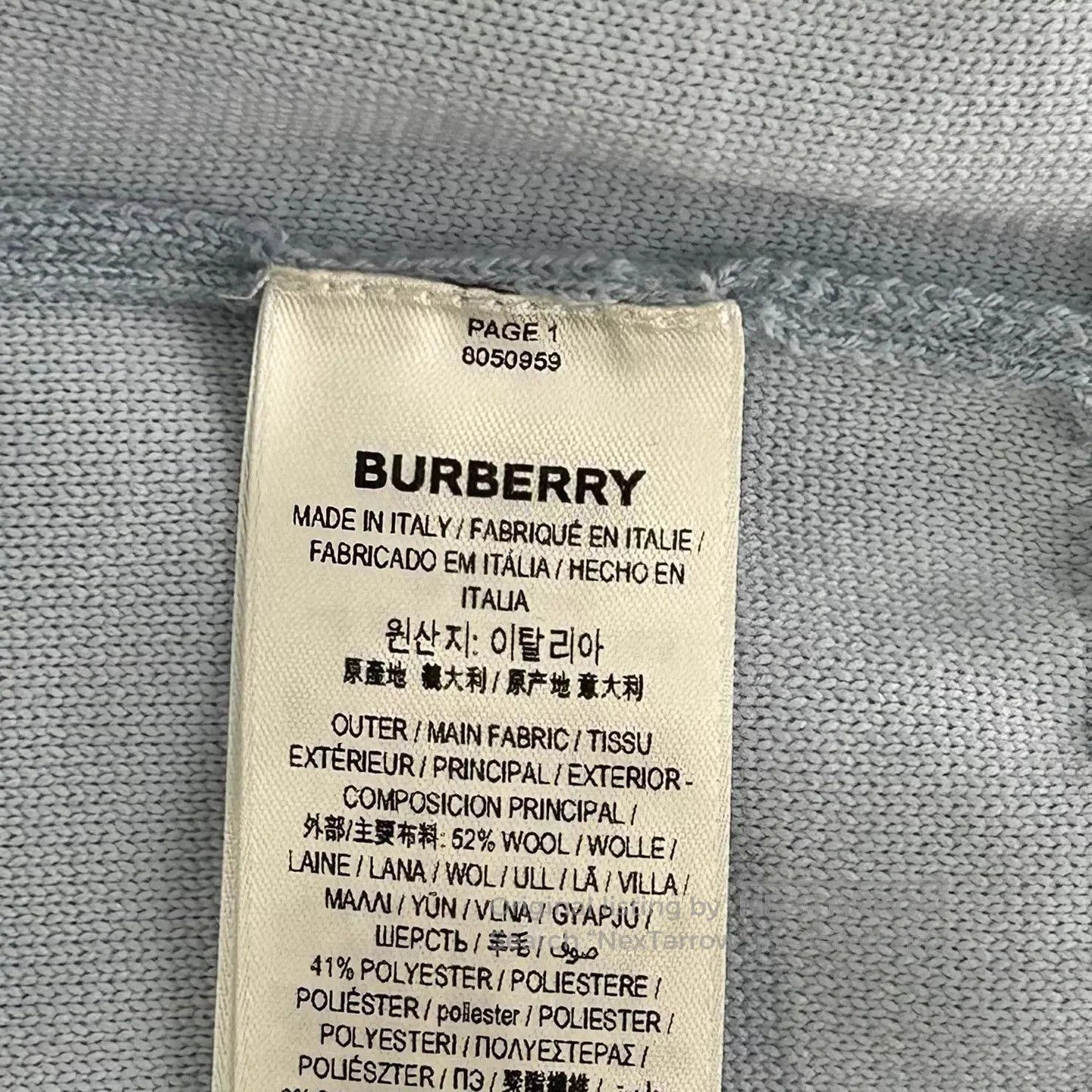 Burberry Blue Zip-Front Bomber Jacket XXS. Size US XXS / EU 40 - 4 Thumbnail