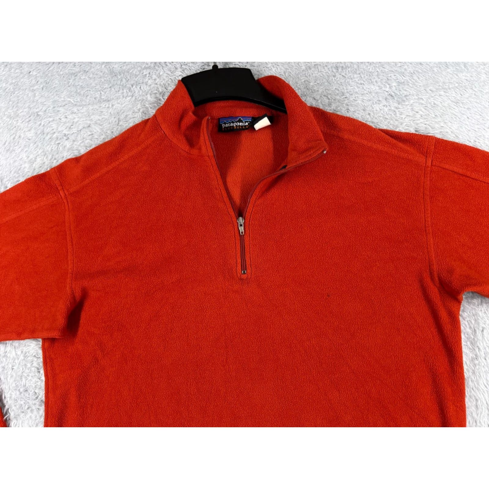 Patagonia VINTAGE Patagonia Sweater Women Medium Red 1/4 Zip Polyester Fleece Synchilla Size M / US 6-8 / IT 42-44 - 4 Thumbnail