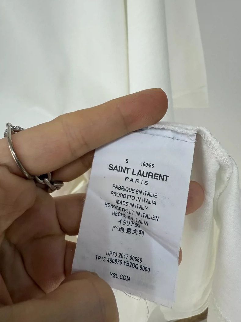 Saint Laurent Paris SLP Saint Laurent Short Sleeve T-2507 Size S / US 4 / IT 40 - 4 Thumbnail