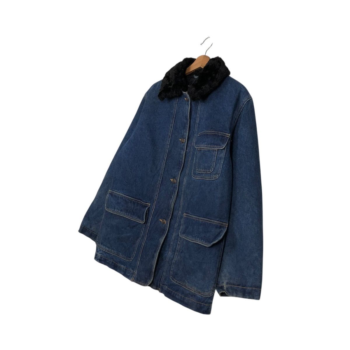 Vintage 🔥VINTAGE CHORE DENIM JACKET GALLERY BLANKET ISSEY MIYAKE Size US S / EU 44-46 / 1 - 4 Thumbnail