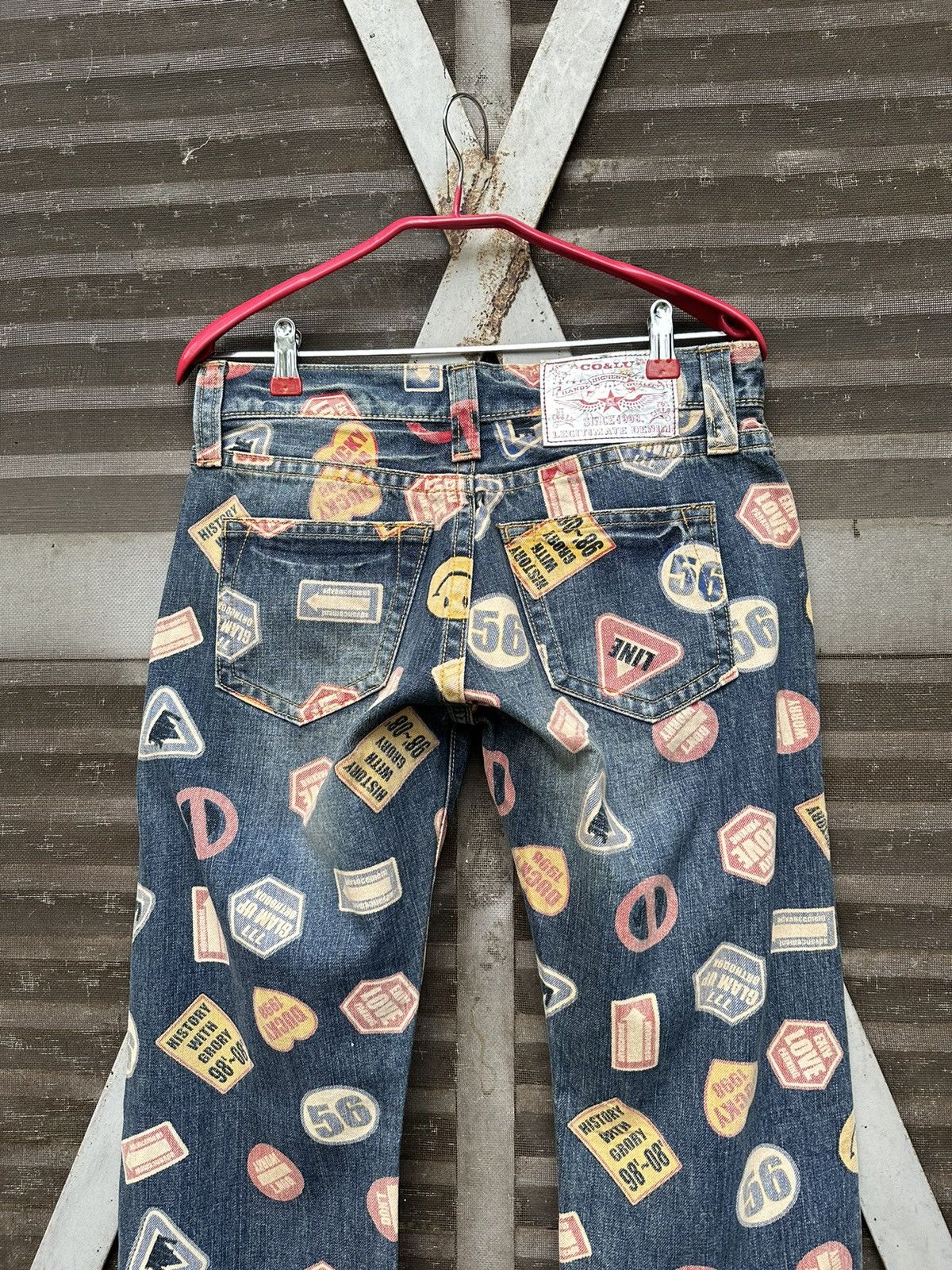 Vintage Vintage Co&Lu Fully Patchwork Print Denim (Woman) Size US 30 / EU 46 - 9 Thumbnail