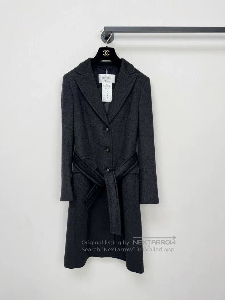 Max Mara Max Mara Grey cashmere coat Size S / US 4 / IT 40 - 1 Thumbnail