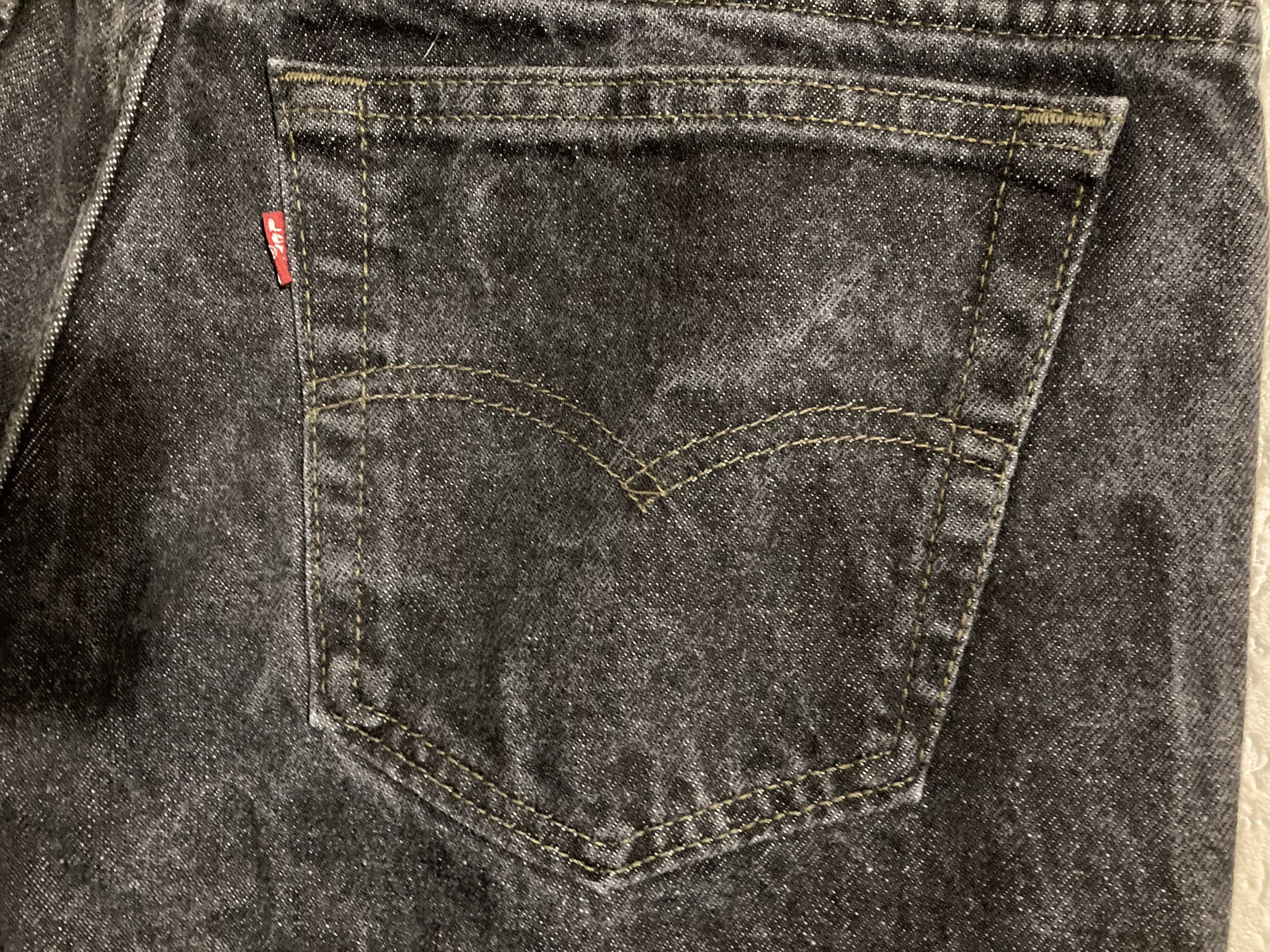 Levi's Vintage Clothing Levis 505 Dark Grey Denim 1994 year Made in USA. Size US 34 / EU 50 - 3 Thumbnail