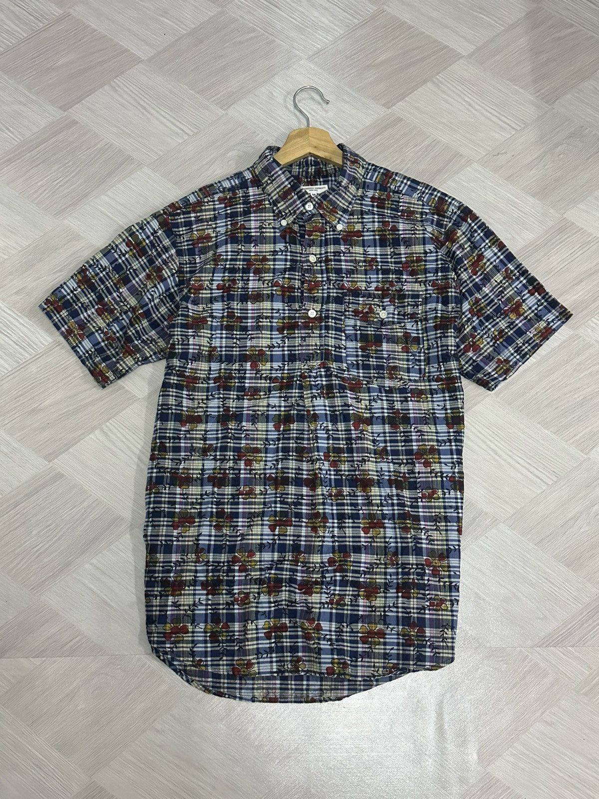 Engineered Garments SS17 Engineered Garments Floral Half Button Shirt Size US M / EU 48-50 / 2 - 18 Thumbnail