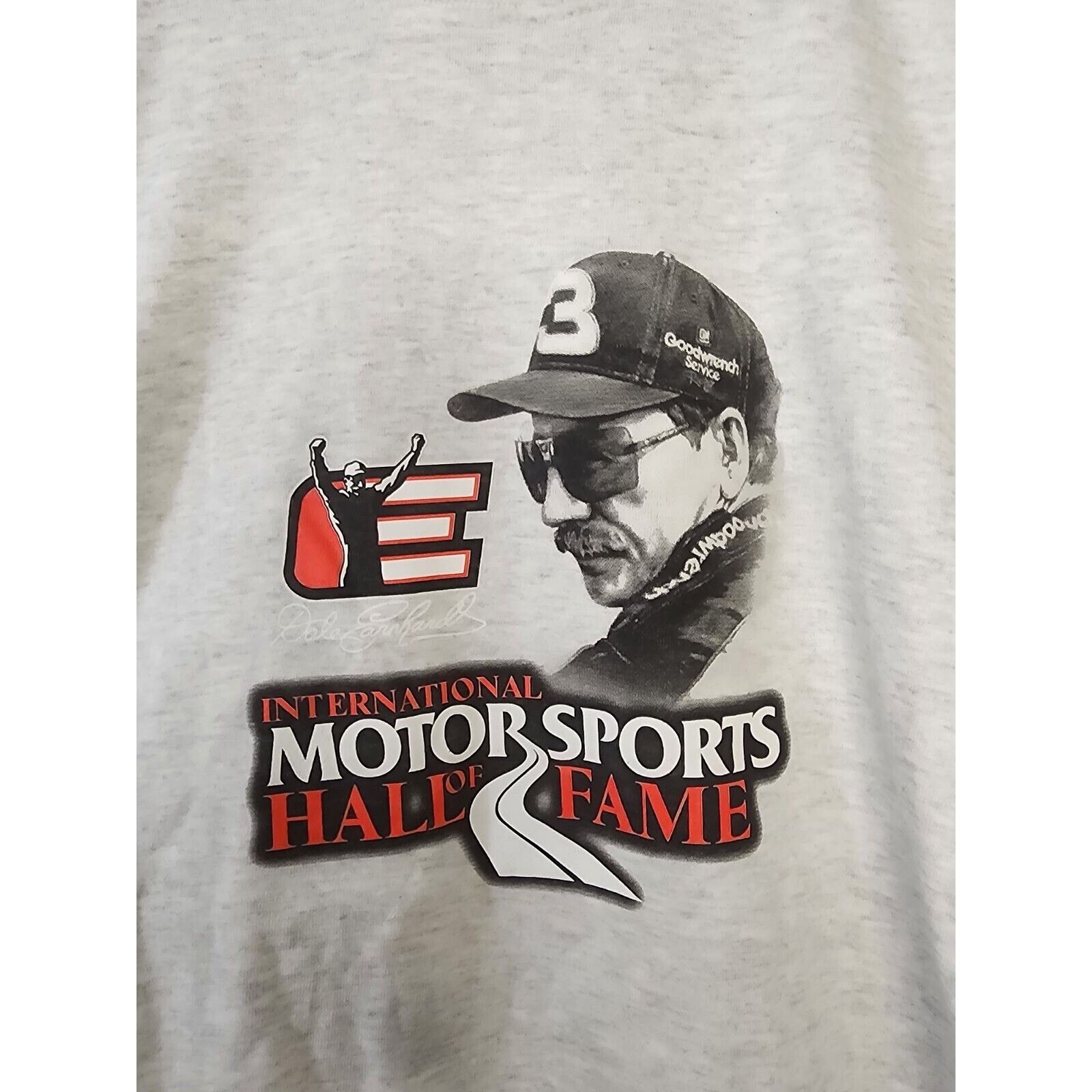 Chase Authentics Vintage Dale Earnhardt Hall of Fame NASCAR Gray Tee XL Size US XL / EU 56 / 4 - 4 Thumbnail