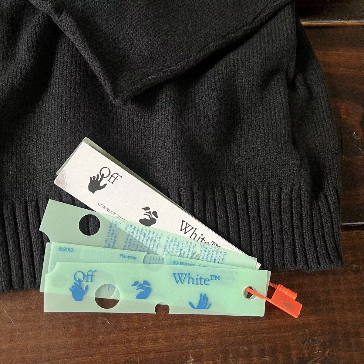 Off-White OFF-WHITE c/o Virgil Abloh Diagonal Full Zip Knit Hoodie Size US L / EU 52-54 / 3 - 4 Thumbnail