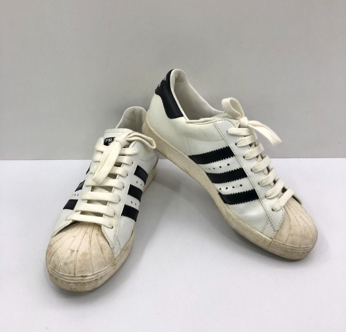 Adidas × Prada Adidas x prada superstar Y2k style Size US 6.5 / EU 39-40 - 1 Thumbnail