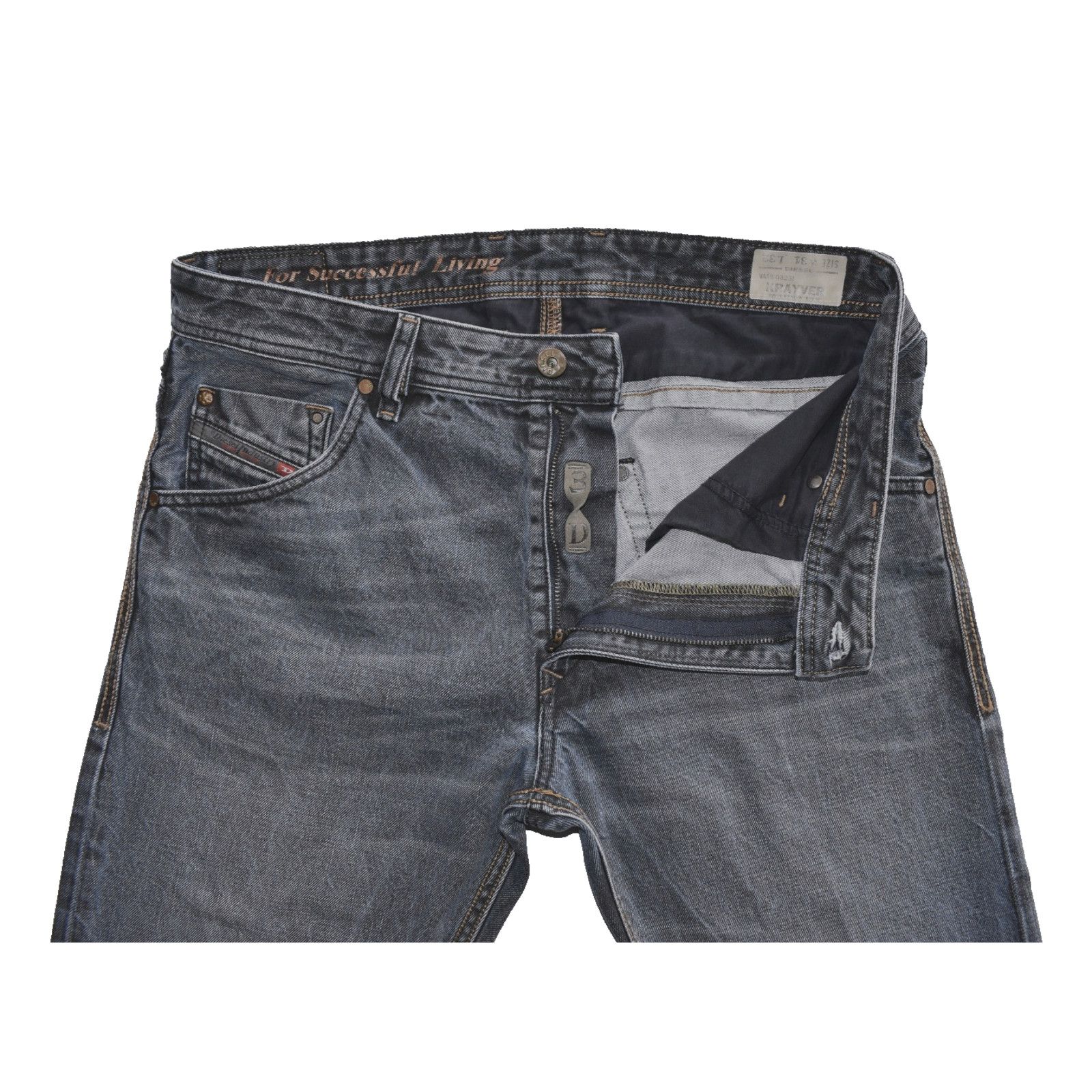 Diesel DIESEL For Successful Living Krayver Regular Slim Jeans 31 Size US 31 - 3 Thumbnail
