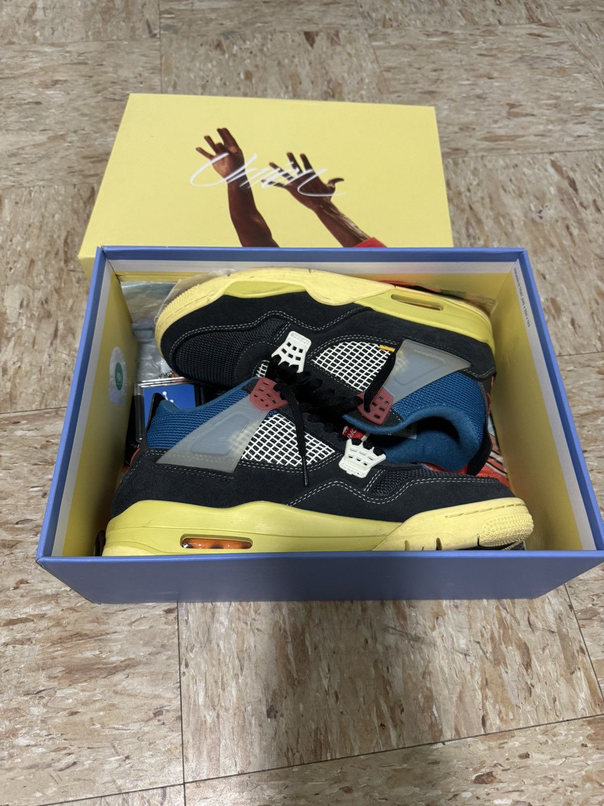 Nike Union LA x Air Jordan 4 Retro 'Off Noir' Size US 9.5 / EU 42-43 - 7 Thumbnail