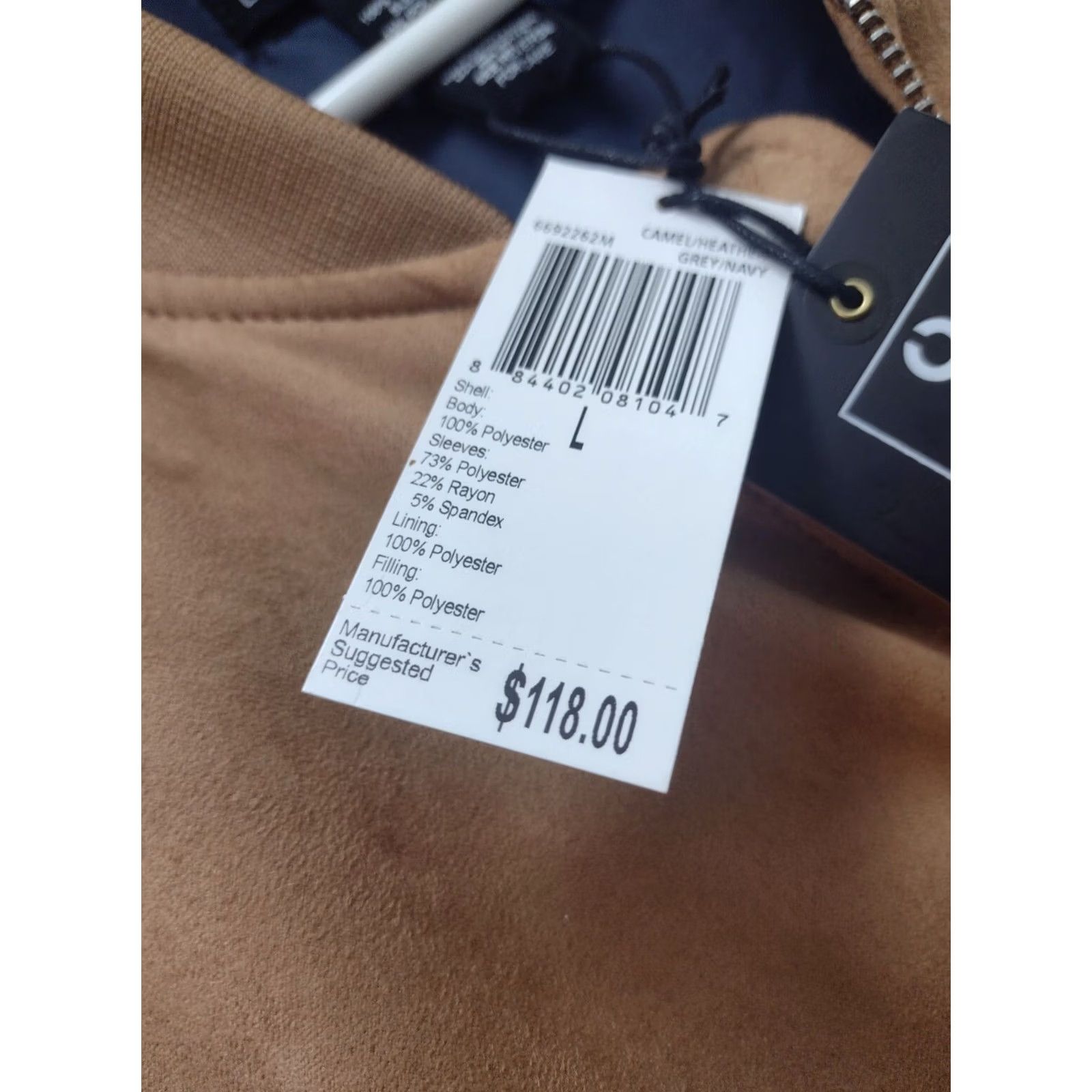 Vintage Republic For The Men Suede Jacket L Jacket Men Camel Navy Heather Grey Size US L / EU 52-54 / 3 - 3 Thumbnail