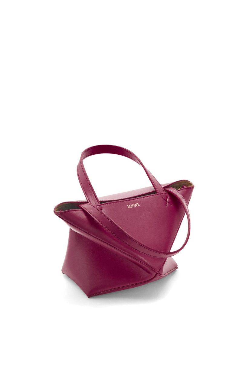 Loewe o1in1g0426 Size: OS/ Puzzle Fold Mini Tote Bag in Crimson Size ONE SIZE - 5 Thumbnail