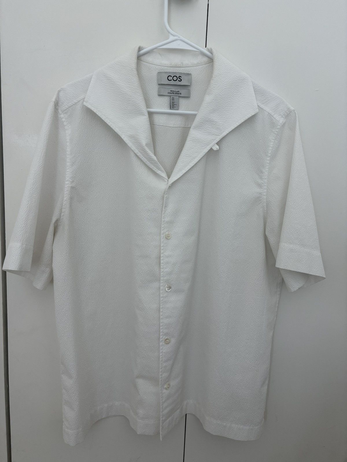 Cos COS WHITE SEERSUCKER SHIRT Size US M / EU 48-50 / 2 - 1 Thumbnail