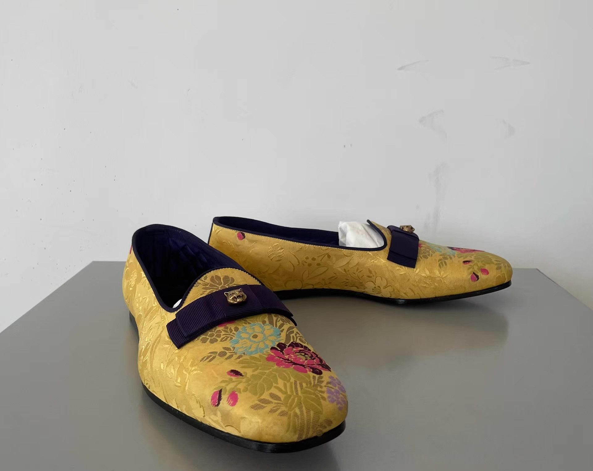 Gucci Gucci 16SS Embellished Jacquard Slip-On Loafers Ｑ21 Size US 7.5 / EU 40-41 - 3 Thumbnail