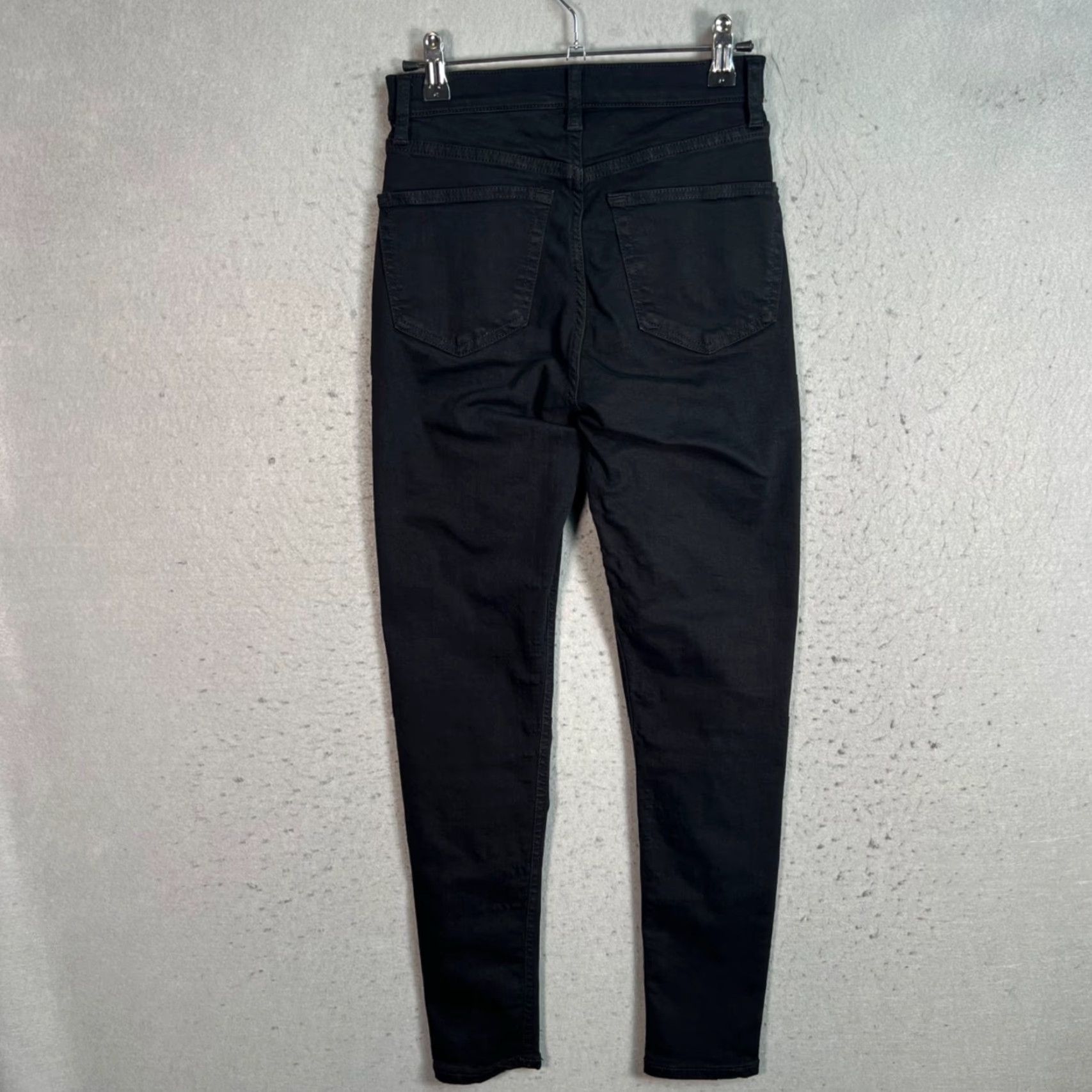 Topshop Topshop Womens Skinny Jeans Black High-Waist Stretch Denim 25 x 30 Jamie Jeans Color: Black Size 42" / US 20 - 2 Thumbnail