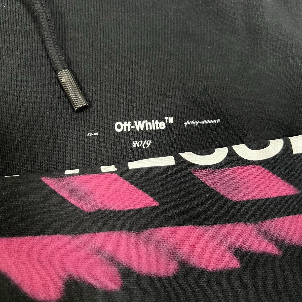 Off-White OFF-WHITE SS19 DIAG STENCIL HOODIE Size US S / EU 44-46 / 1 - 3 Thumbnail