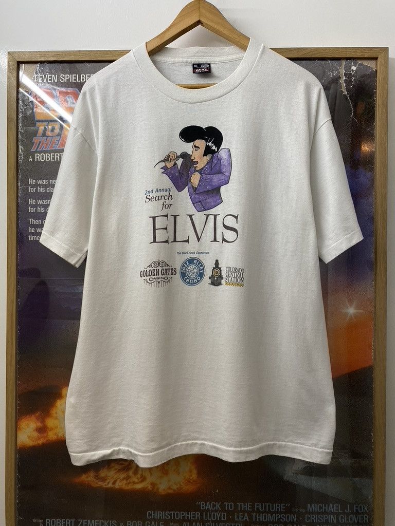 Fruit Of The Loom 80s Vintage Search For Elvis Presley Souvenir T