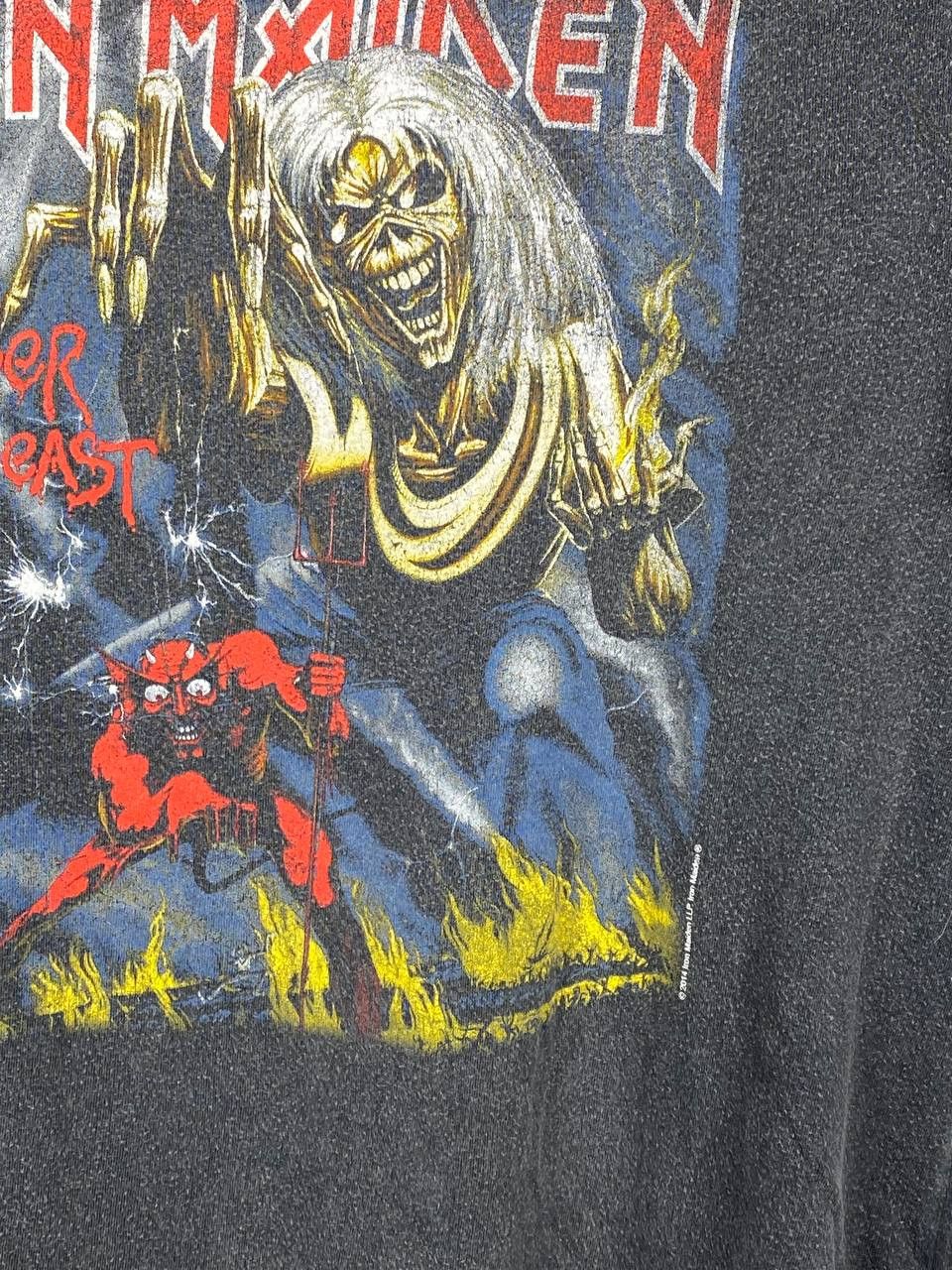 Band Tees × Iron Maiden × Vintage Vintage Faded Iron Maiden ‘The number of the beast’ T shirt Size US M / EU 48-50 / 2 - 3 Thumbnail
