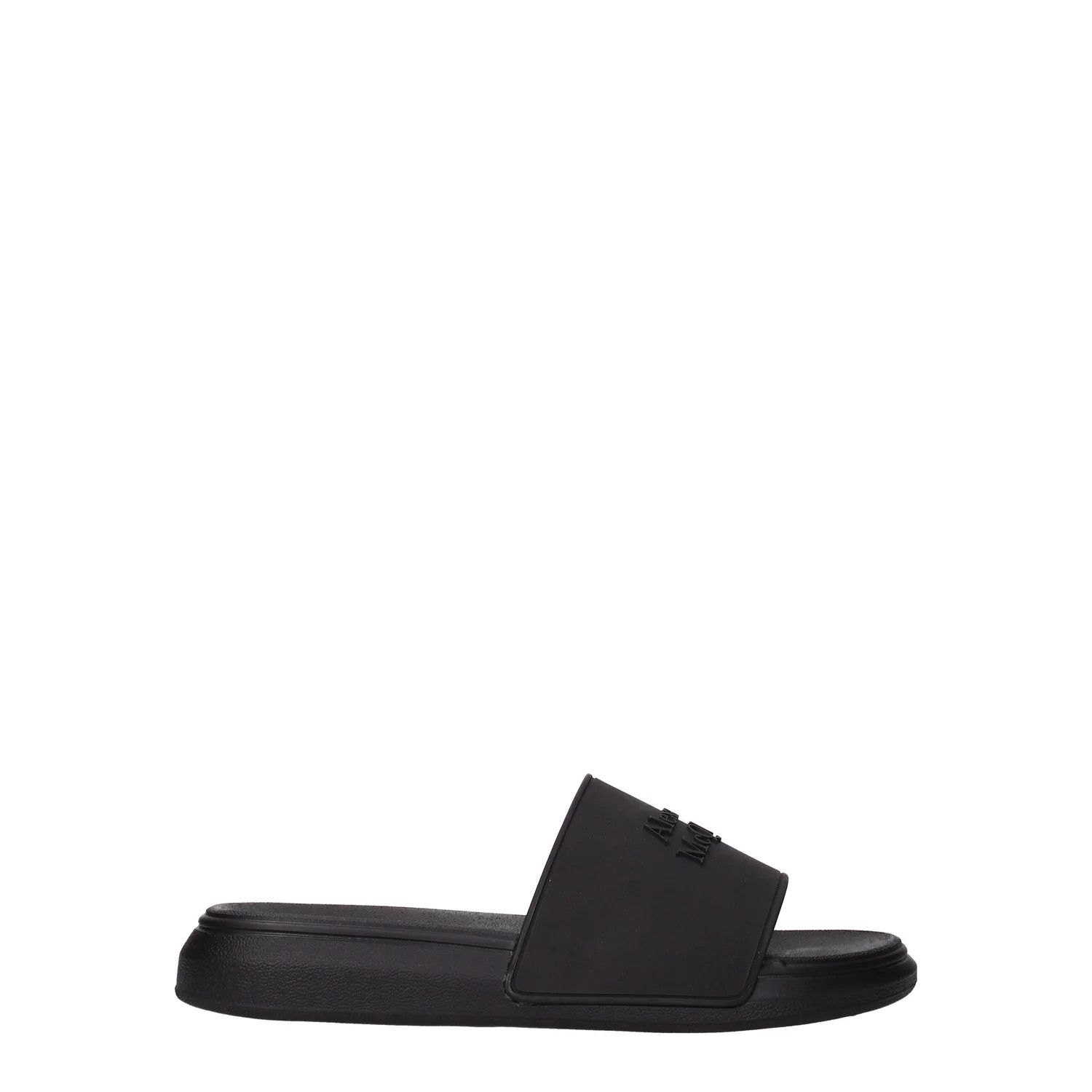 Alexander McQueen ob1o1e0225 Rubber Slippers in Black Size US 7 / EU 40 - 1 Thumbnail