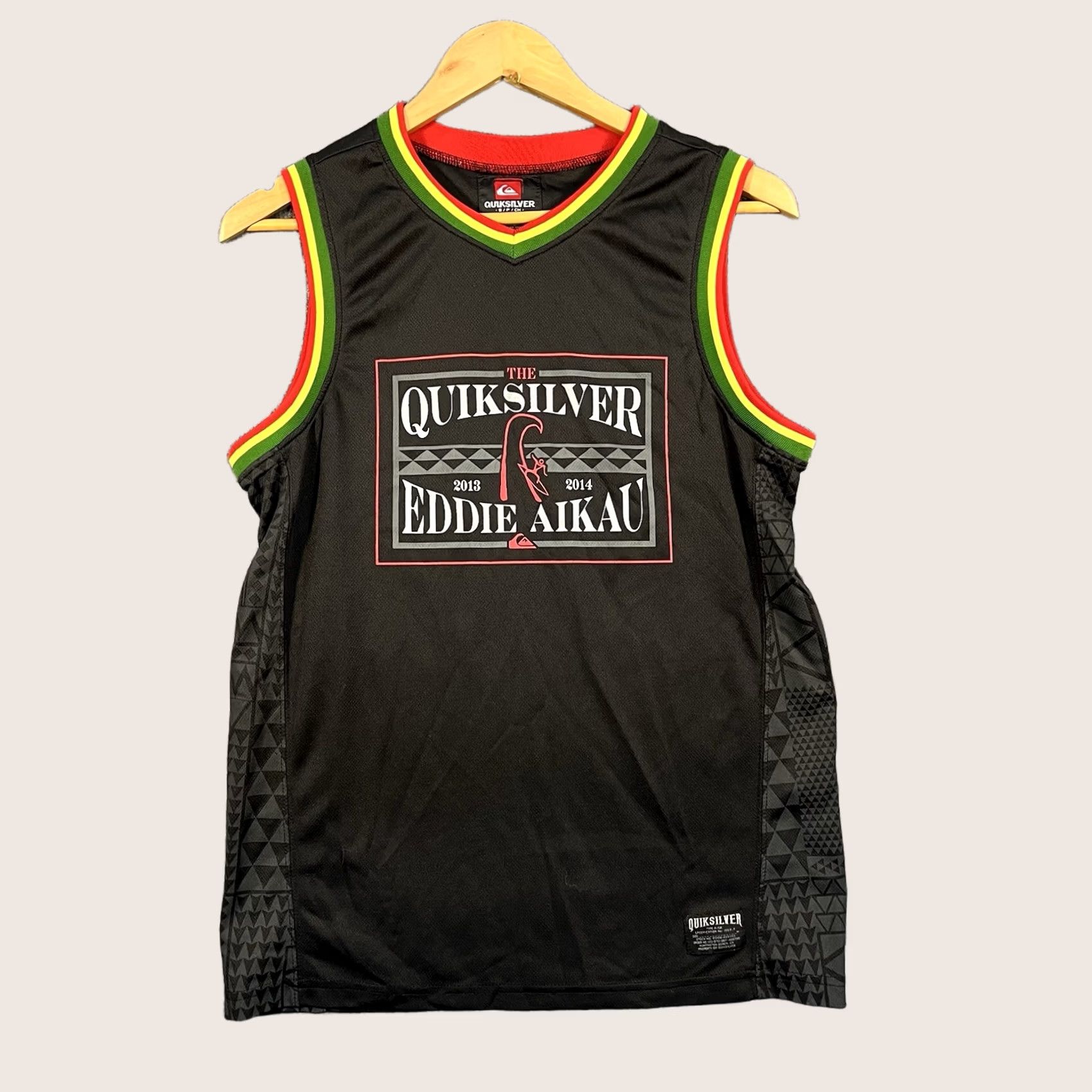 Quiksilver VINTAGE Quiksilver Hawaii Eddie Aikau Tank Top Jersey Surf Reggae Rasta 2013-14 Vtg S Size US S / EU 44-46 / 1 - 1 Thumbnail