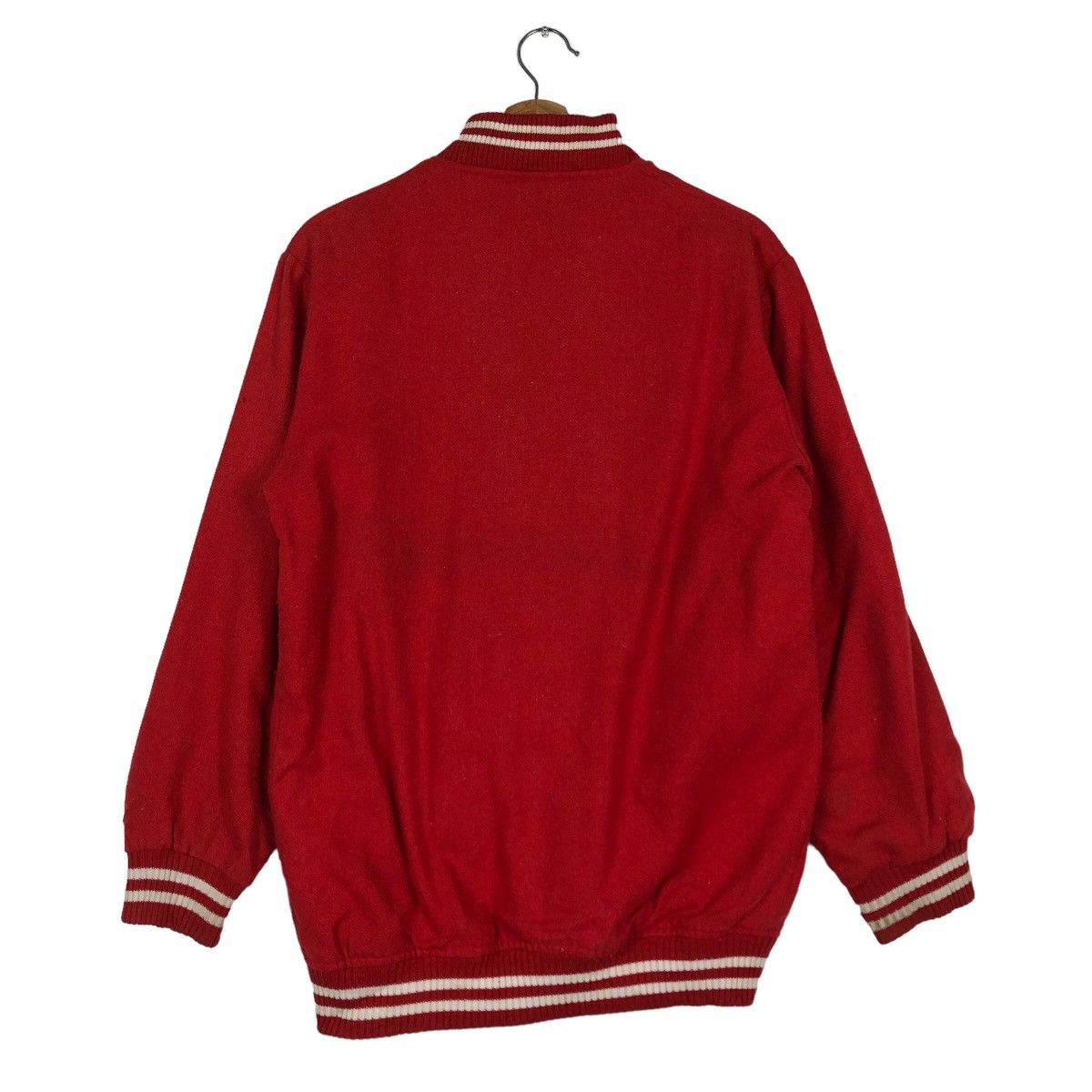 Japanese Brand 🔥VINTAGE VARSITY JACKET BOMBER JUMPER STADIUM RICH RED Size US M / EU 48-50 / 2 - 8 Thumbnail