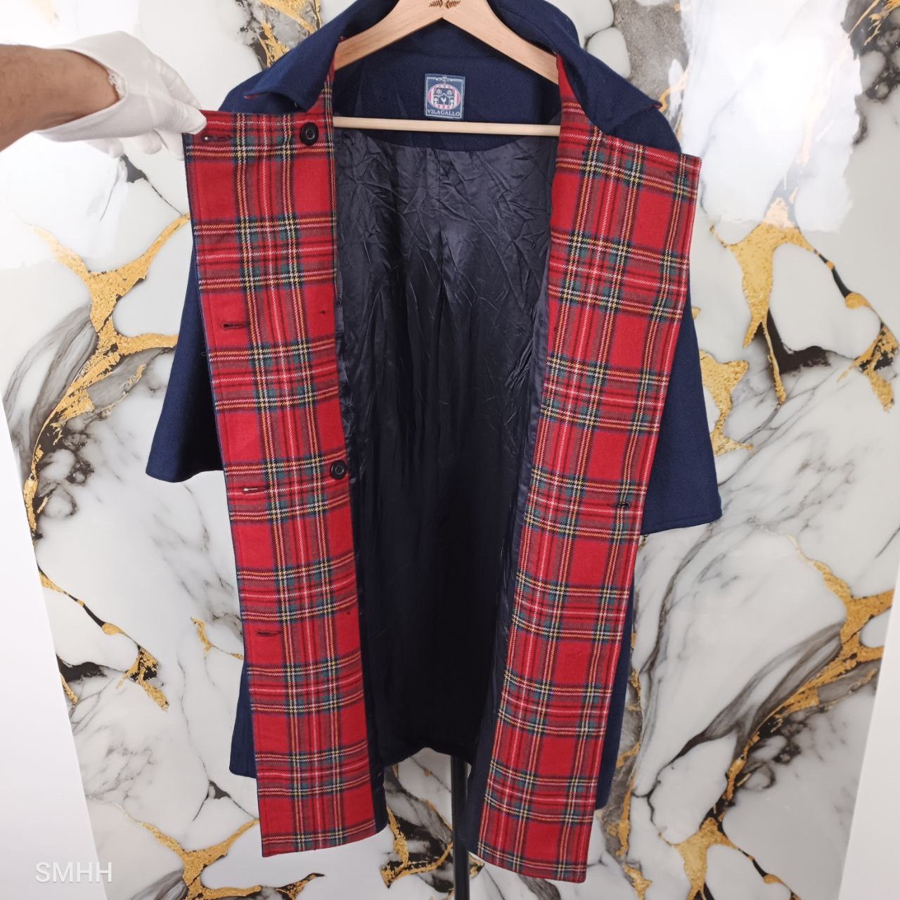 Vilagallo [Rare] Vilagallo Wool Cape – 214 MARINO – 38(One-Size) New Size S / US 4 / IT 40 - 11 Thumbnail