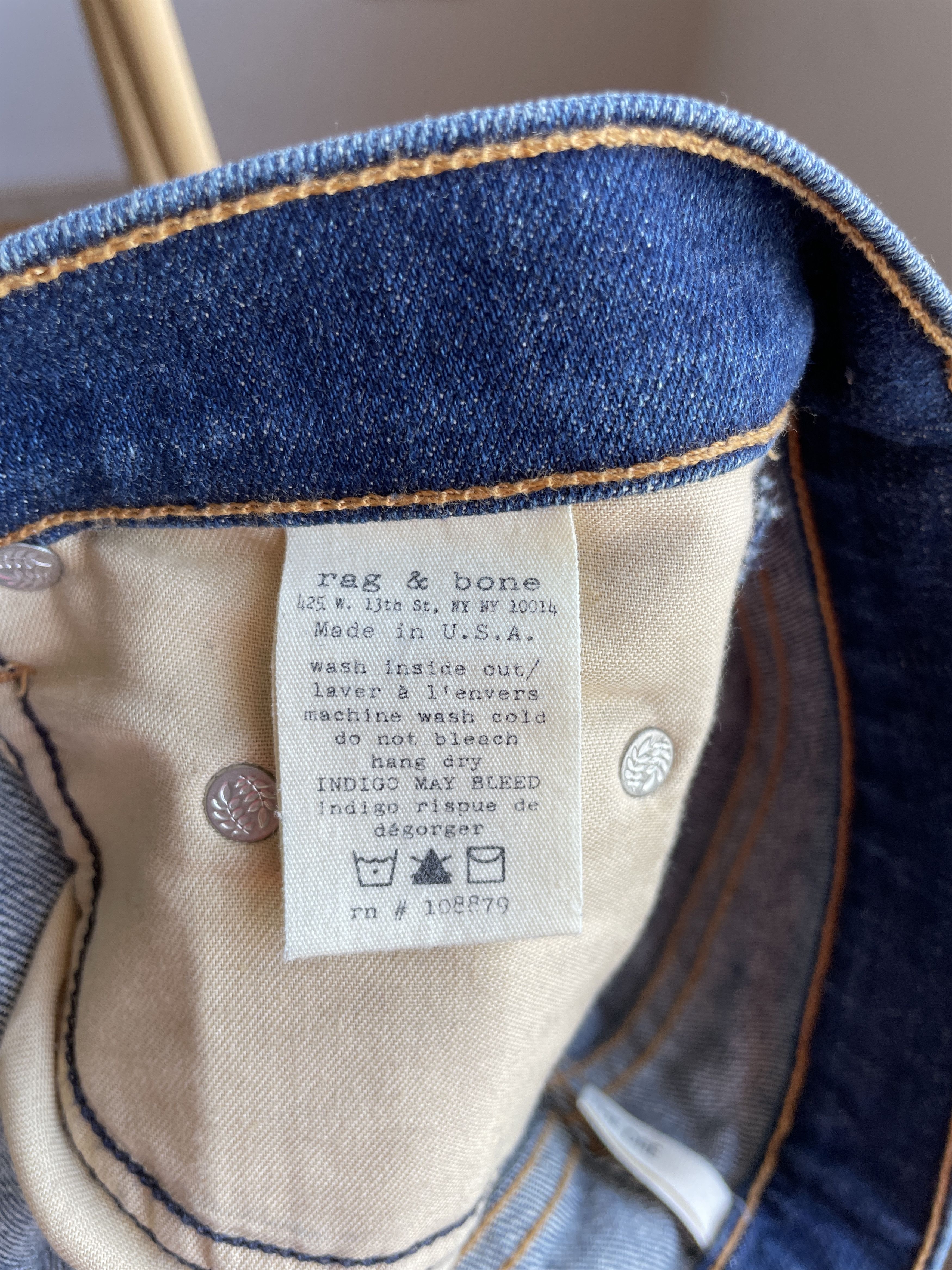 Rag & Bone Rag & Bone The Dre Womens Skinny Boyfriend Denim Size 24 Size 24" / US 00 / IT 34 - 12 Thumbnail