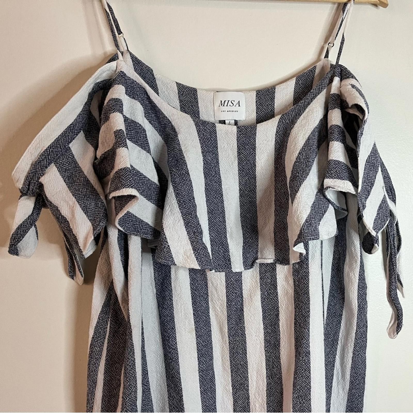 Designer MISA Los Angeles Off-Shoulder Ruffle Mini Dress Size L Size L / US 10 / IT 46 - 10 Thumbnail