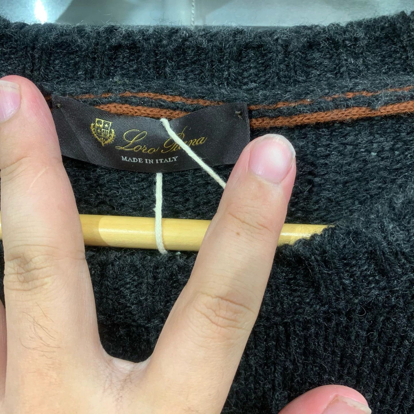 Loro Piana Loro Piana 23ss Deep Gray Cashmere Sweater Size 48 Size US M / EU 48-50 / 2 - 3 Thumbnail