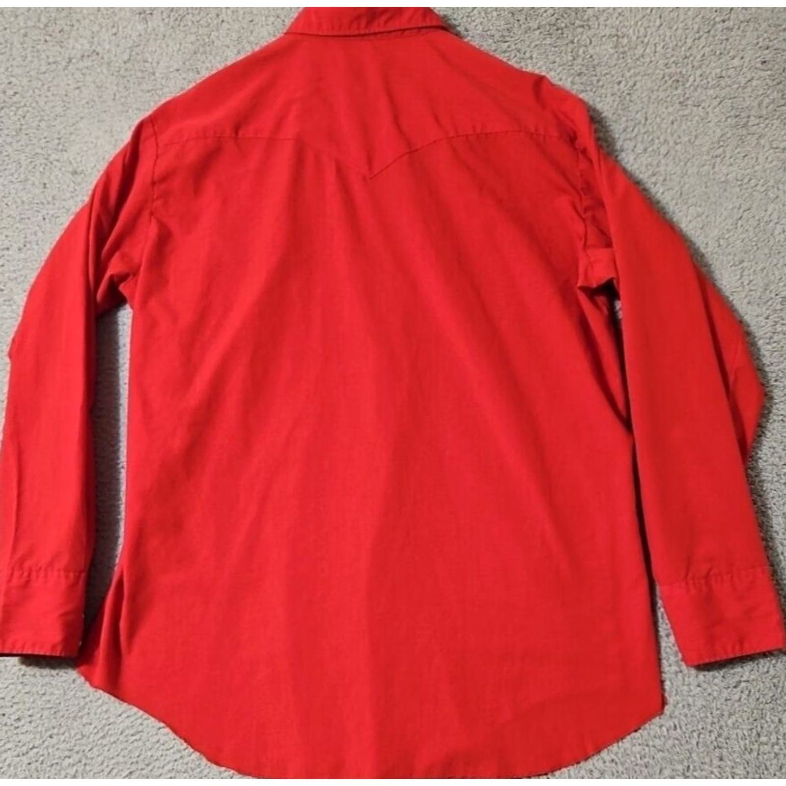 Vintage Vintage H Bar C Red Pearl Snap Western Shirt - Size 17-35 Size US XL / EU 56 / 4 - 2 Thumbnail