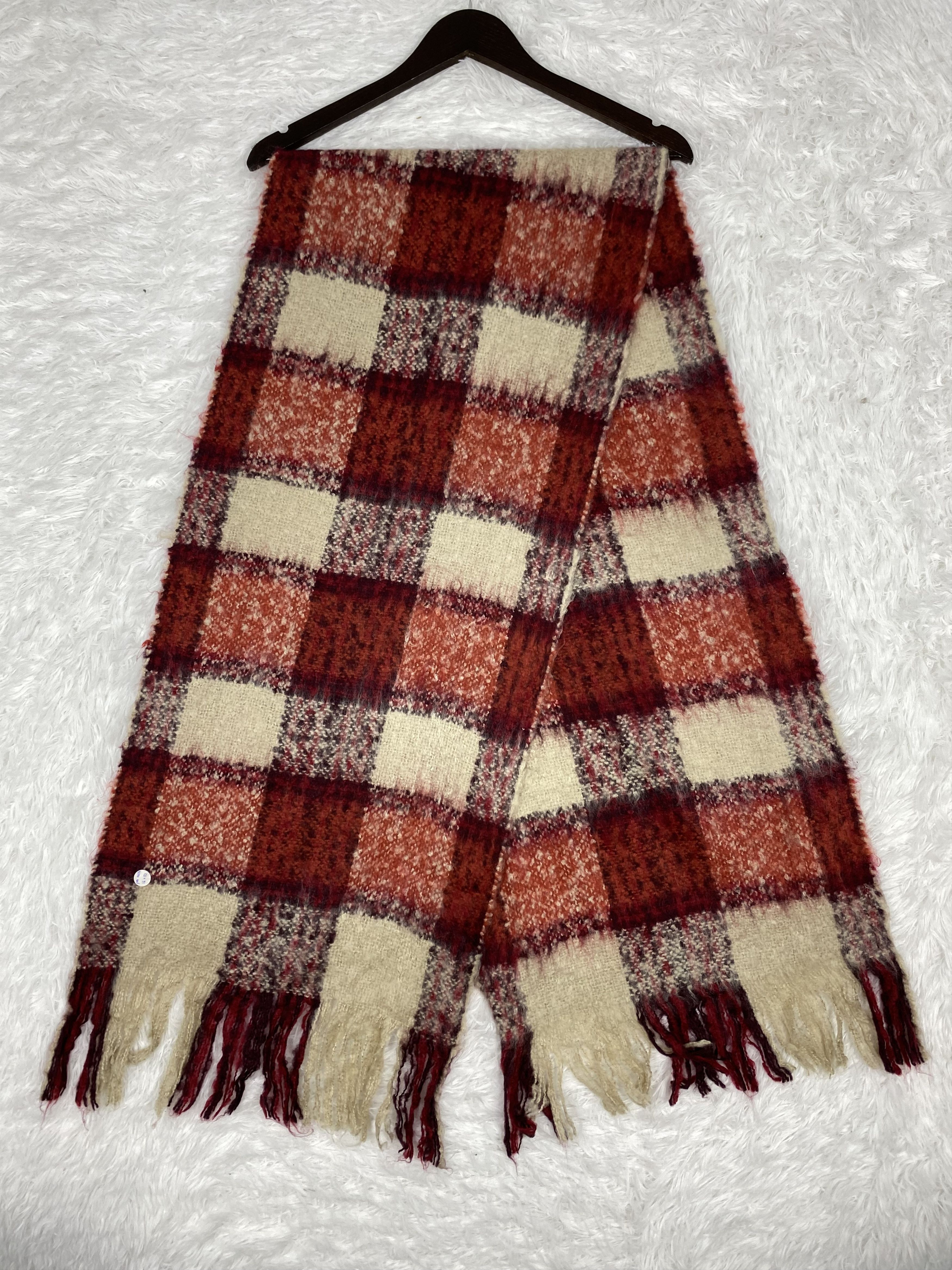 Japanese Brand Vintage Mohair Scarf / Muffler Neckwear PM0072 Size ONE SIZE - 1 Thumbnail