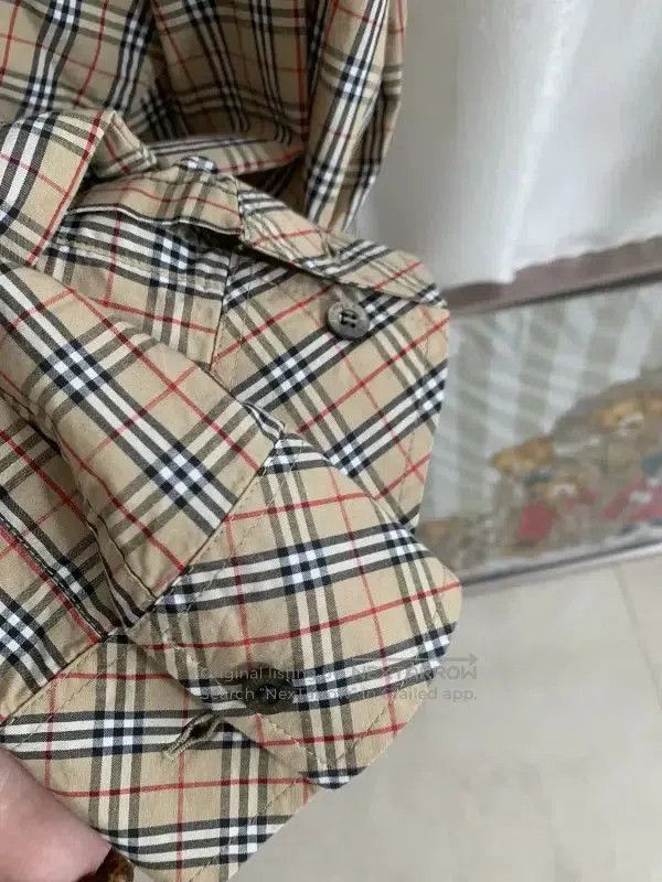 Burberry Burberry Khaki Cotton Check Long Sleeve Shirt. Size L / US 10 / IT 46 - 2 Thumbnail